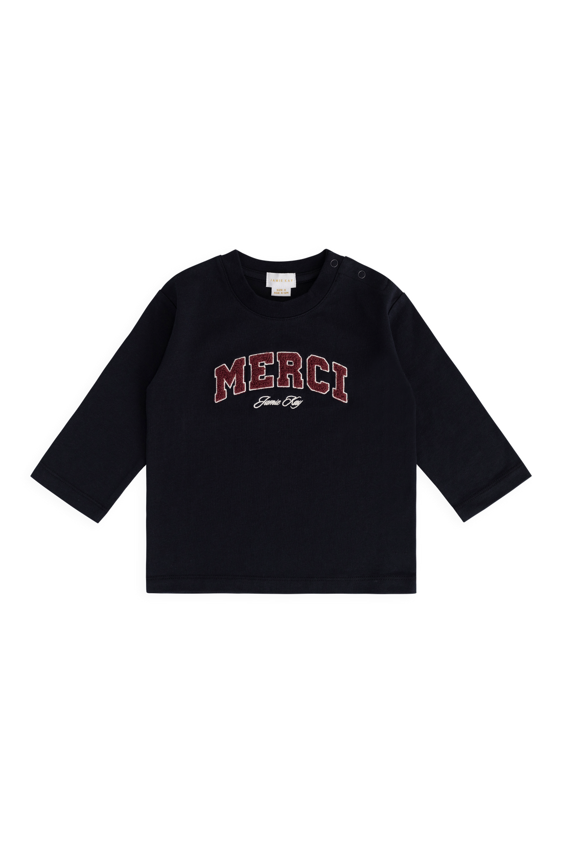 Organic Cotton Marshall Long Sleeve Top - Maritime Merci Childrens Top from Jamie Kay Australia