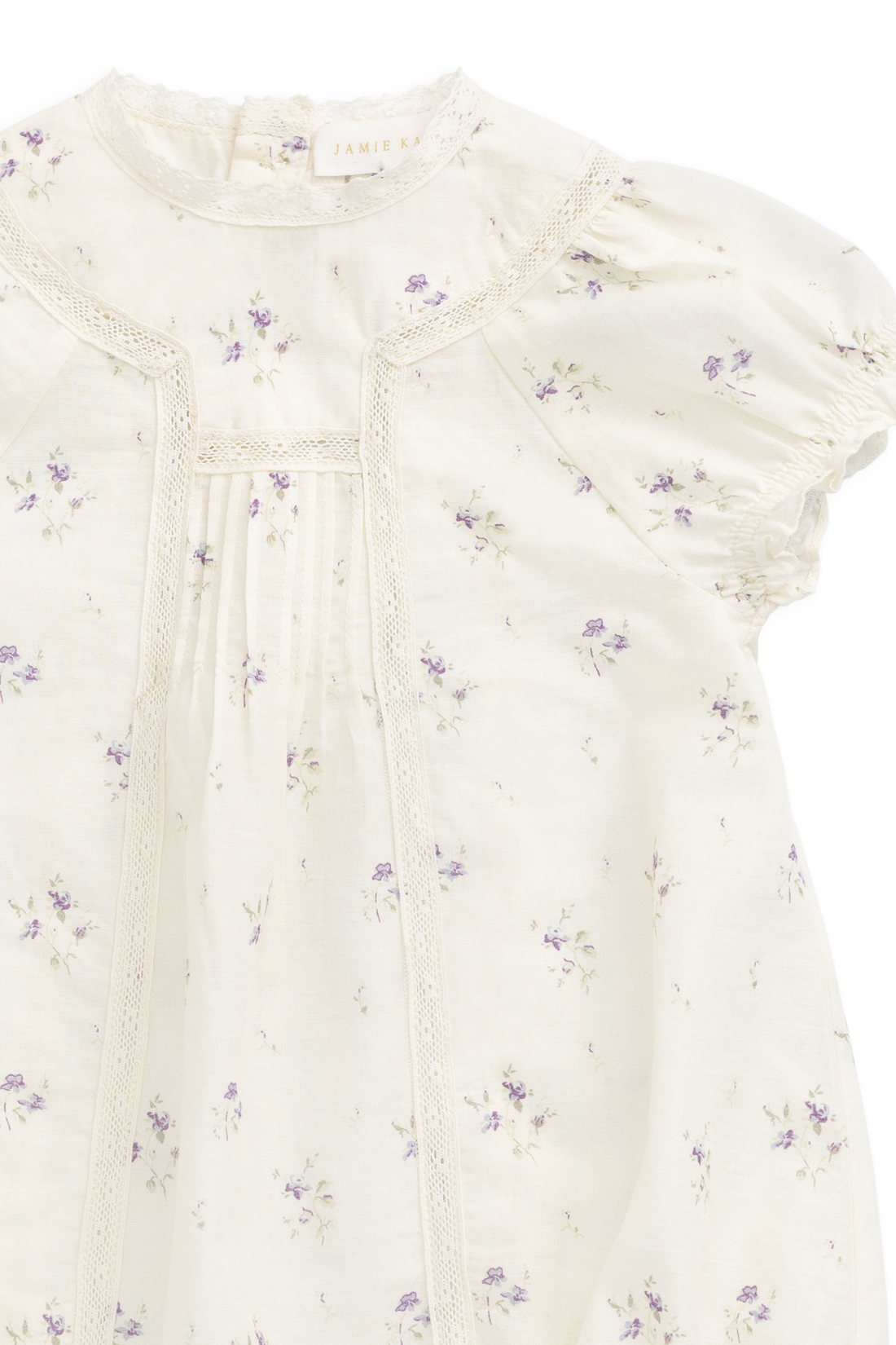 Organic Cotton Saylor Playsuit - Jade Floral Childrens Playsuit from Jamie Kay Australia
