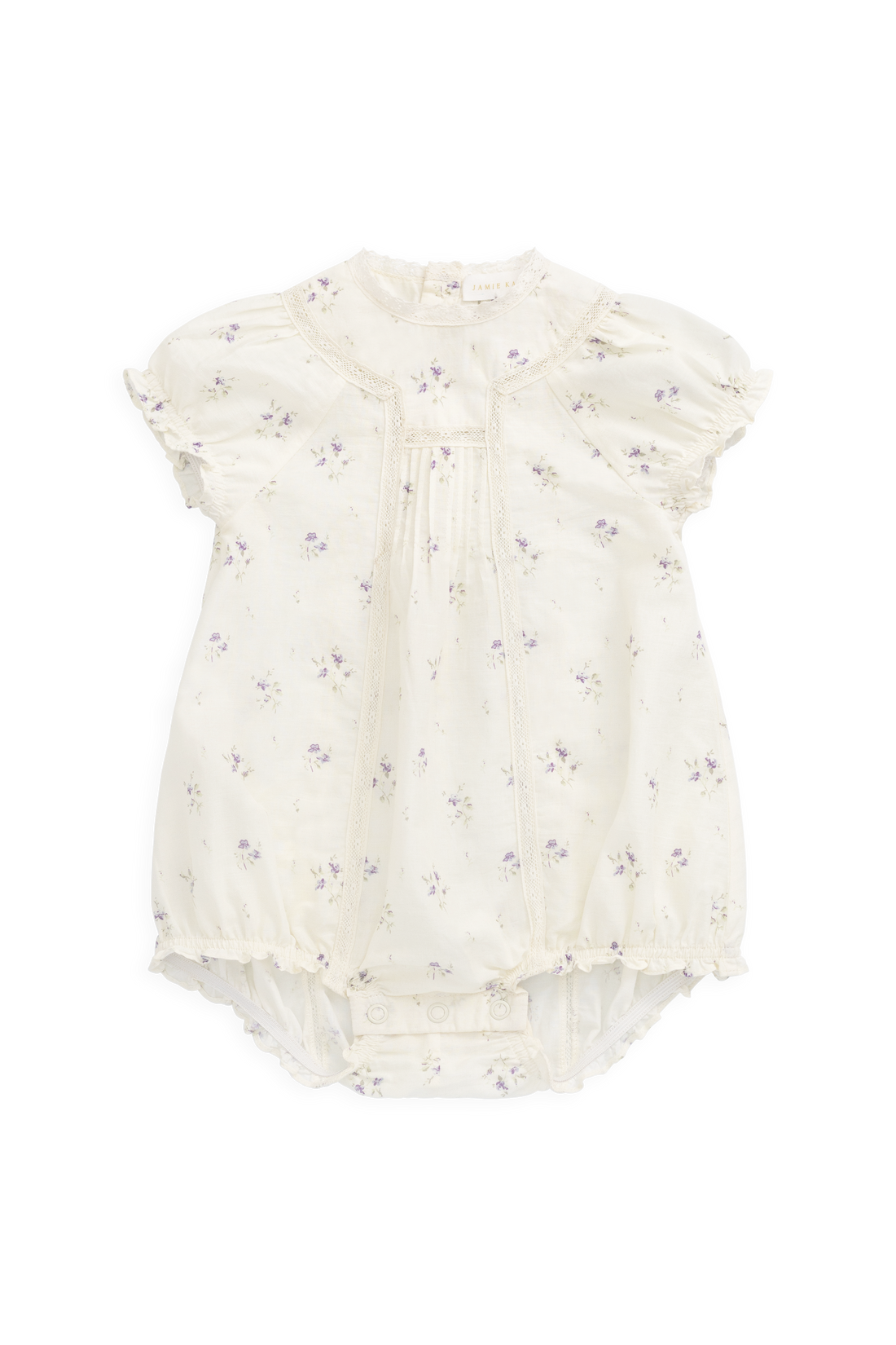 Organic Cotton Saylor Playsuit - Jade Floral Childrens Playsuit from Jamie Kay Australia