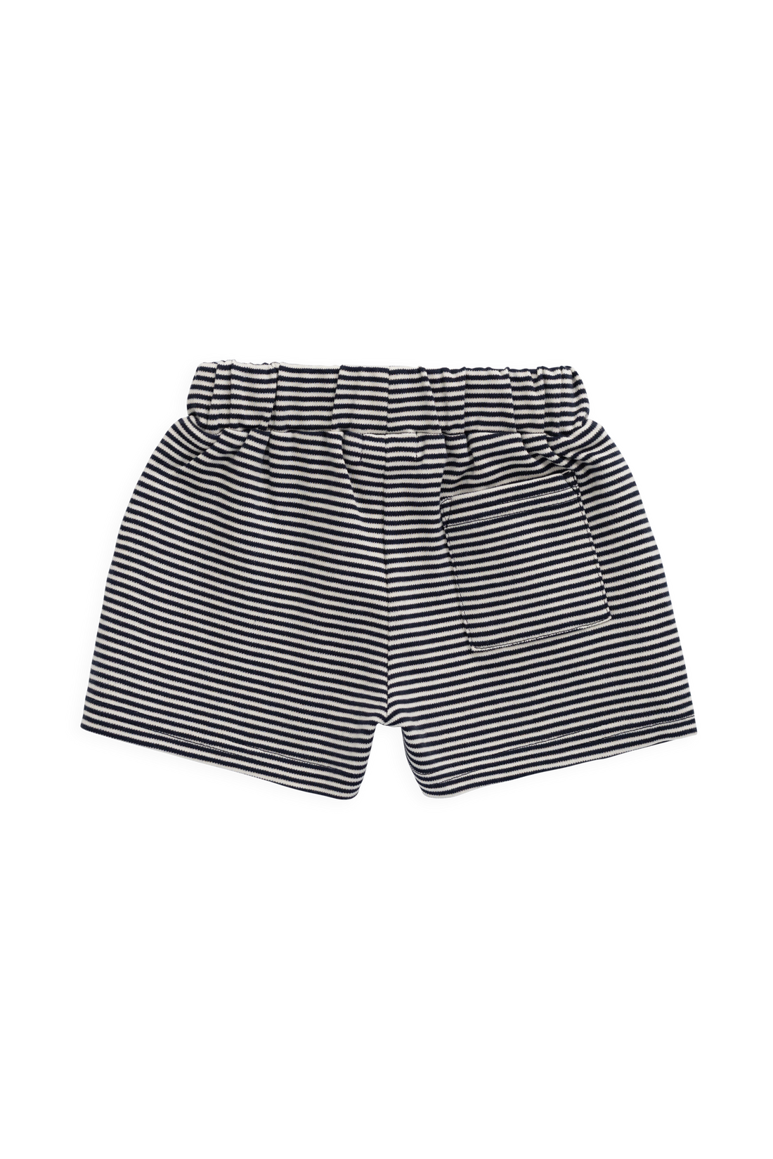 Pima Cotton Edward Short - Petite Stripe Cloud/Maritime Childrens Shorts from Jamie Kay Australia