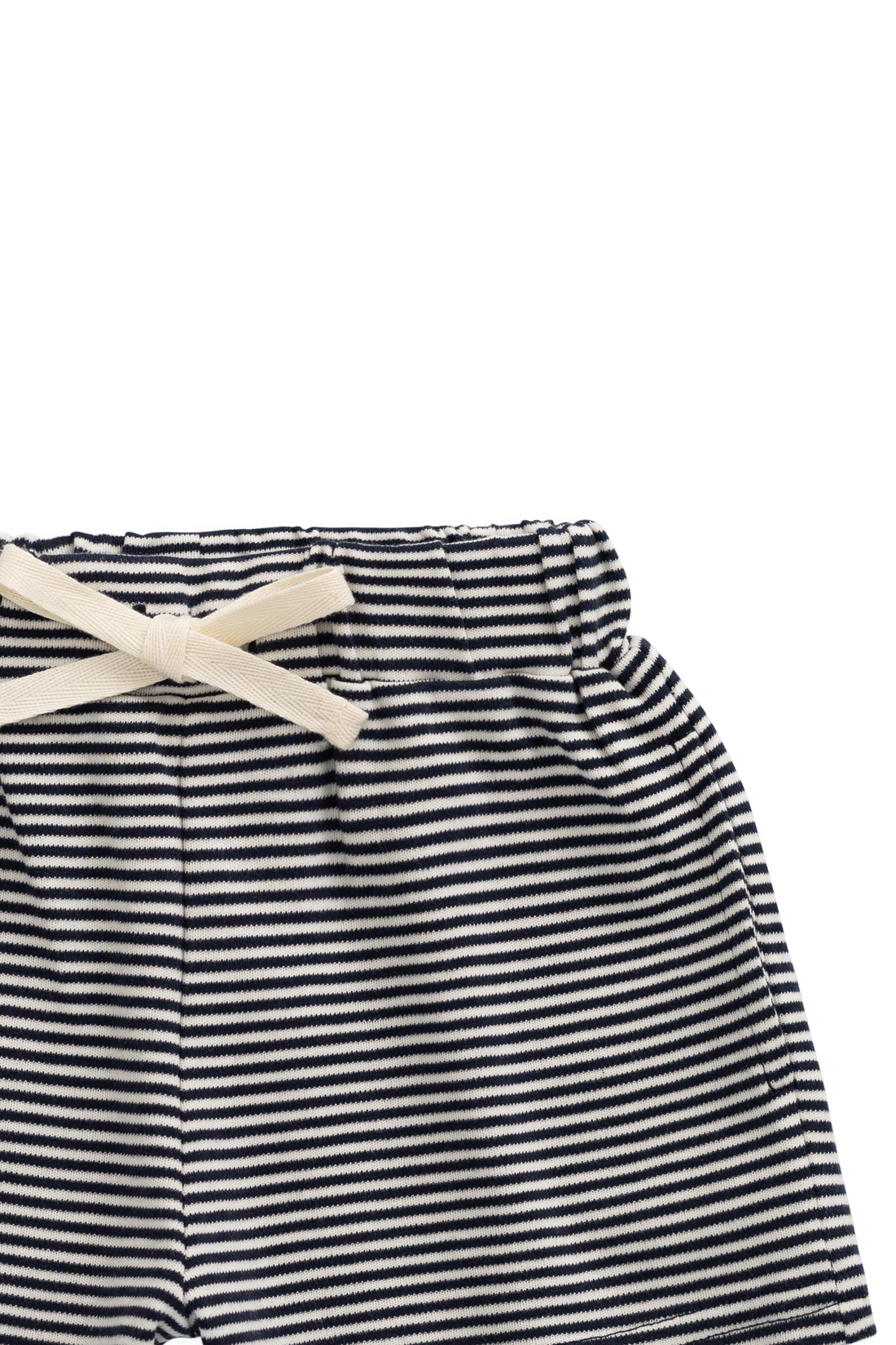 Pima Cotton Edward Short - Petite Stripe Cloud/Maritime Childrens Shorts from Jamie Kay Australia