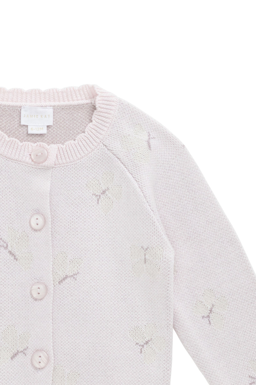 Jamie Cardigan - Jamie's Atrium Jacquard Calcite Childrens Cardigan from Jamie Kay Australia