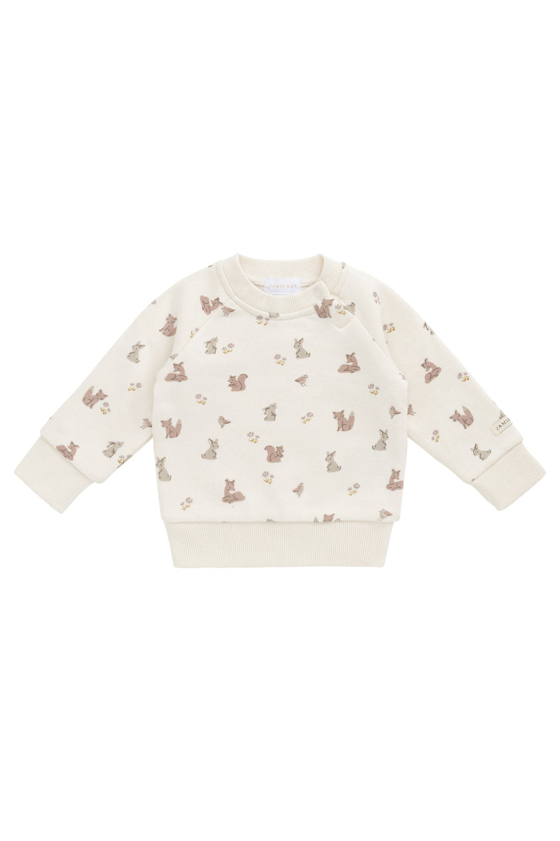 Organic Cotton Flynn Sweatshirt - Forest Friends Childrens Top from Jamie Kay Australia
