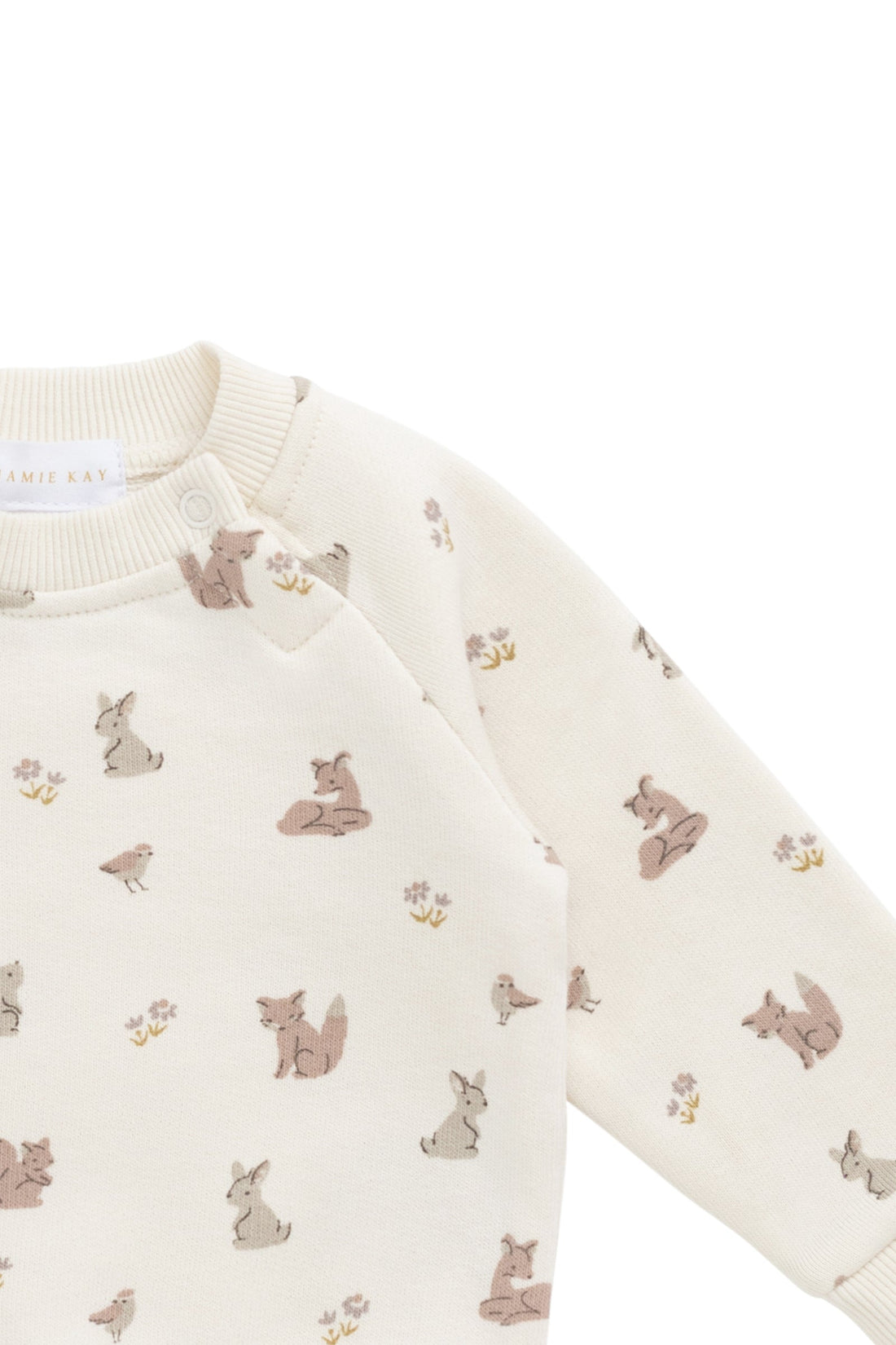 Organic Cotton Flynn Sweatshirt - Forest Friends Childrens Top from Jamie Kay Australia