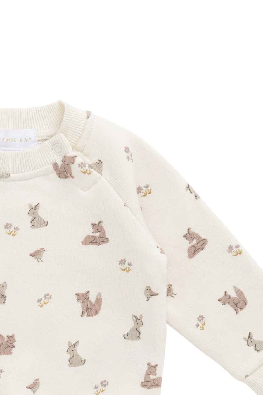 Organic Cotton Flynn Sweatshirt - Forest Friends Childrens Top from Jamie Kay Australia