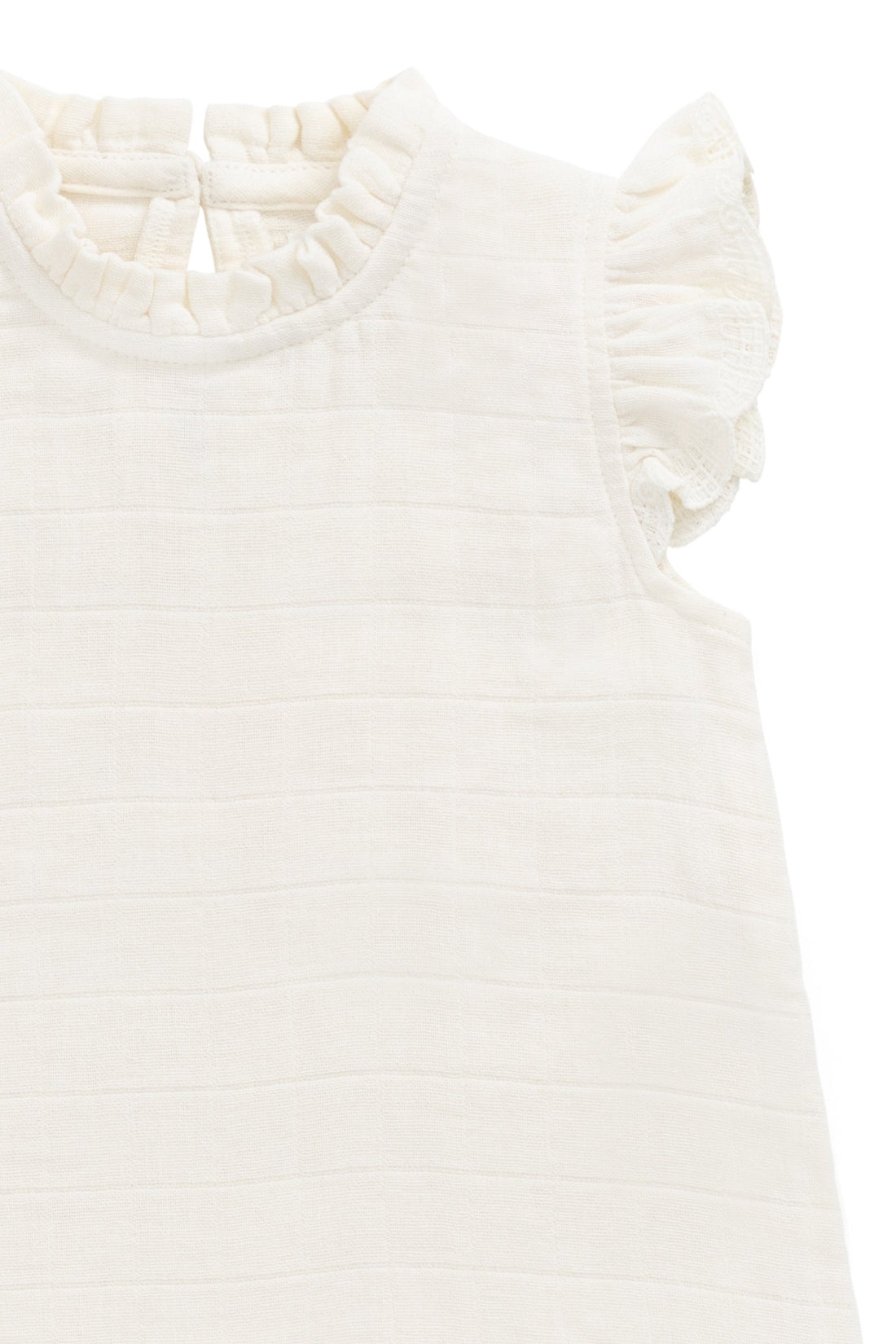 Organic Cotton Muslin EdithTop - Parchment Childrens Top from Jamie Kay Australia