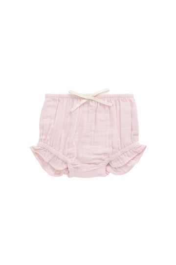 Organic Cotton Muslin Frill Bloomer - Poppy Childrens Bloomer from Jamie Kay Australia