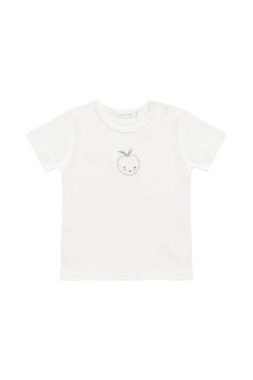 Pima Cotton Aude Top - Parchment Peachy Childrens Top from Jamie Kay Australia