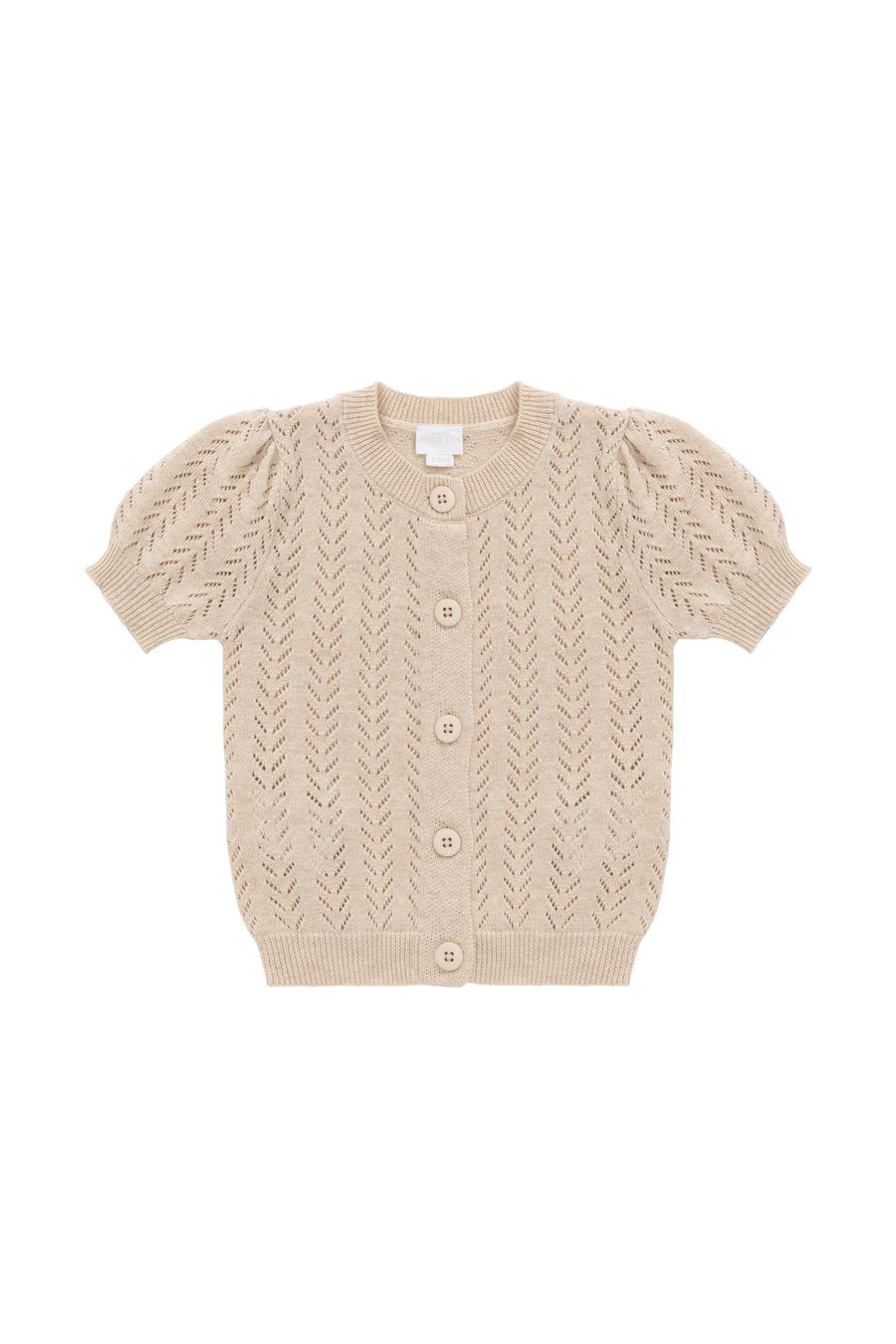 Aria Knitted Top - Oatmeal Marle Childrens Top from Jamie Kay Australia