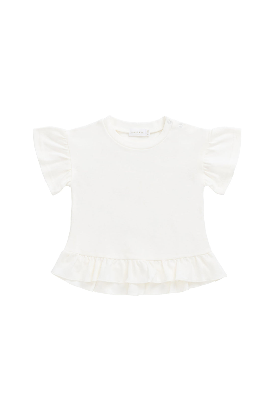 Pima Cotton Imogen Top - Coconut Childrens Top from Jamie Kay Australia