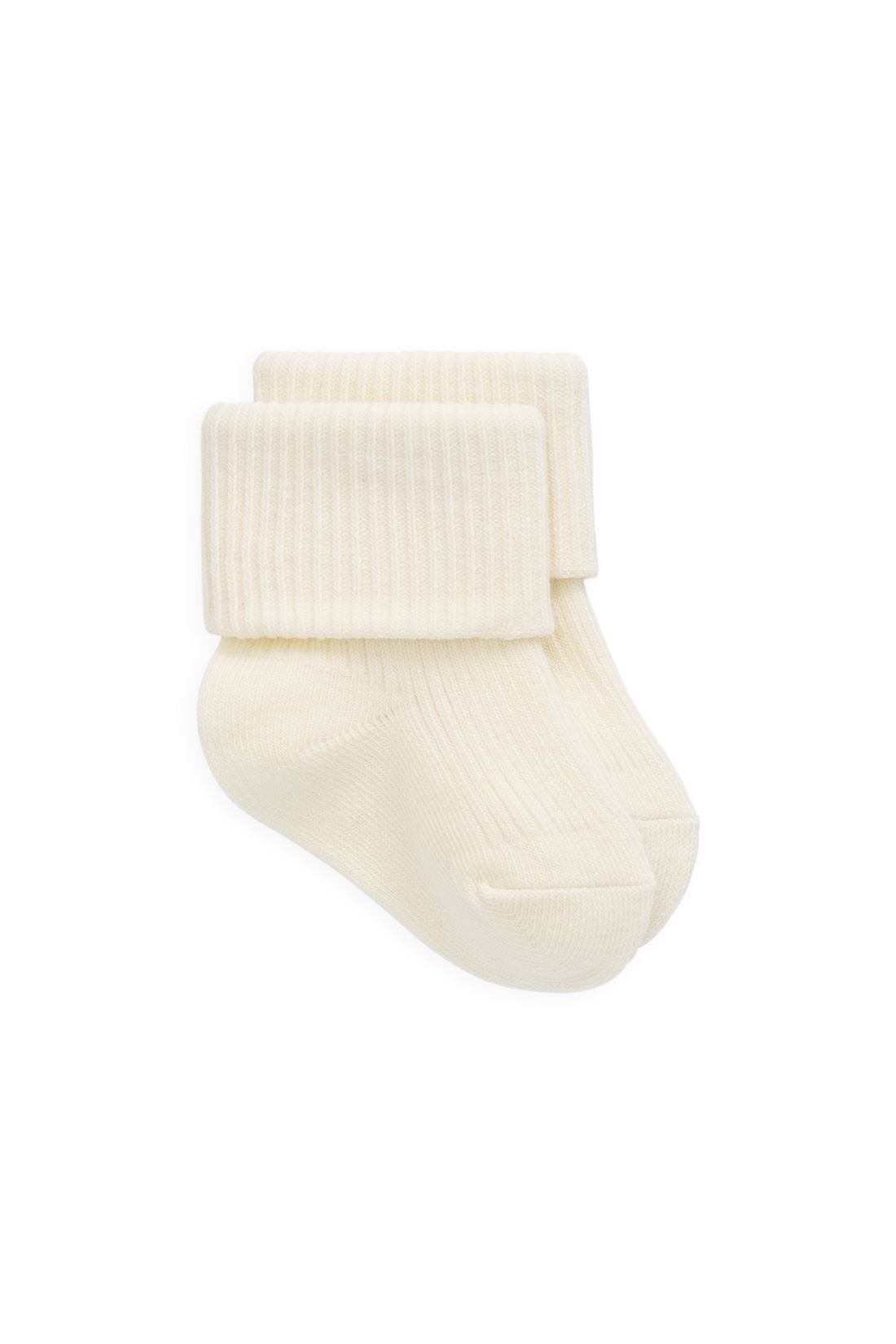 Classic Rib Sock - Cloud Childrens Socks from Jamie Kay Australia