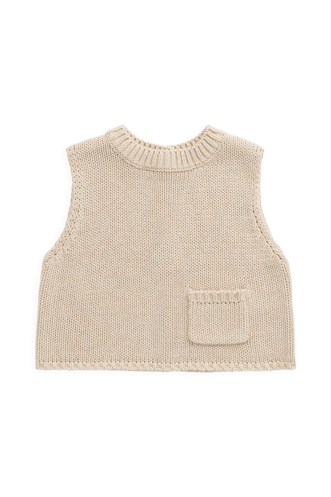 Drew Knit Vest - Vintage Linen Childrens Vest from Jamie Kay Australia