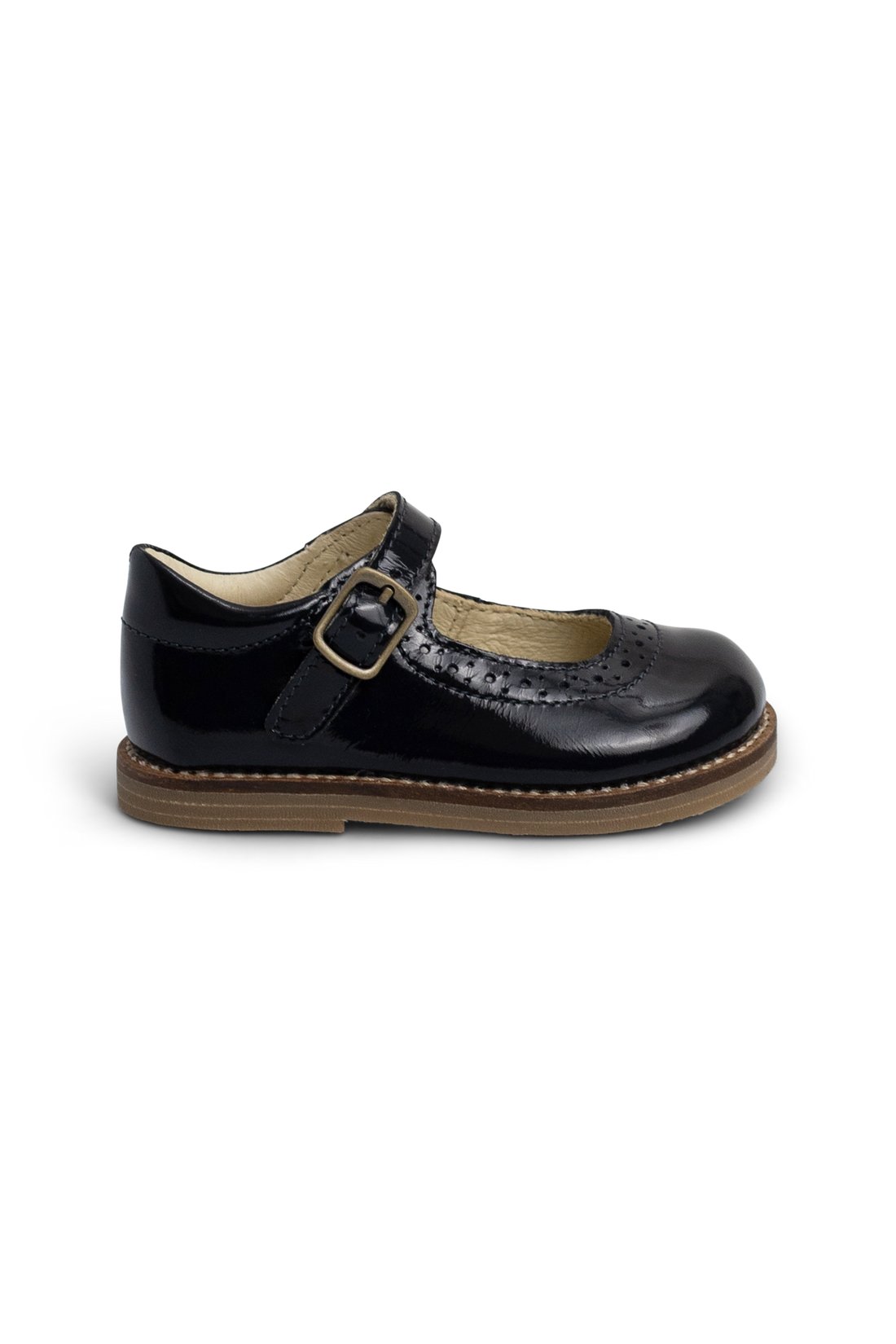 Eliane Flat - Patent Navy Childrens Footwear from Jamie Kay Australia
