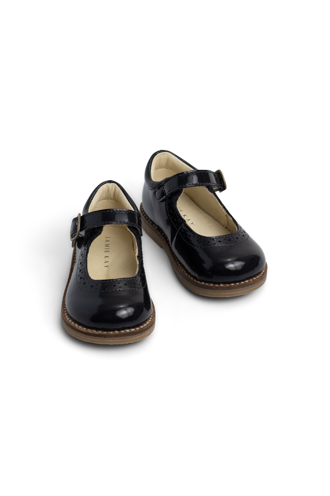 Eliane Flat - Patent Navy Childrens Footwear from Jamie Kay Australia