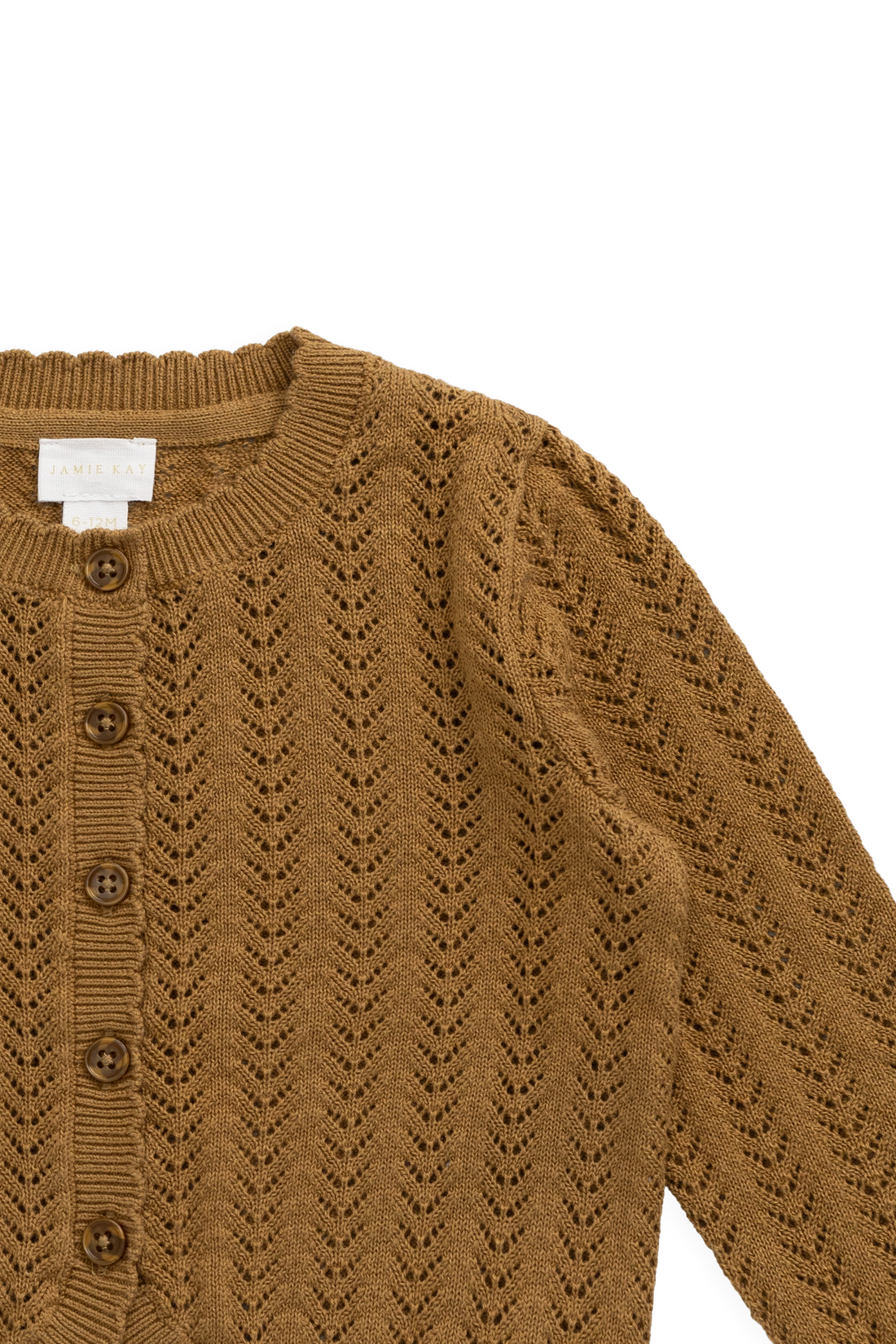 Maxine Knitted Cardigan - Antique Bronze Childrens Cardigan from Jamie Kay Australia