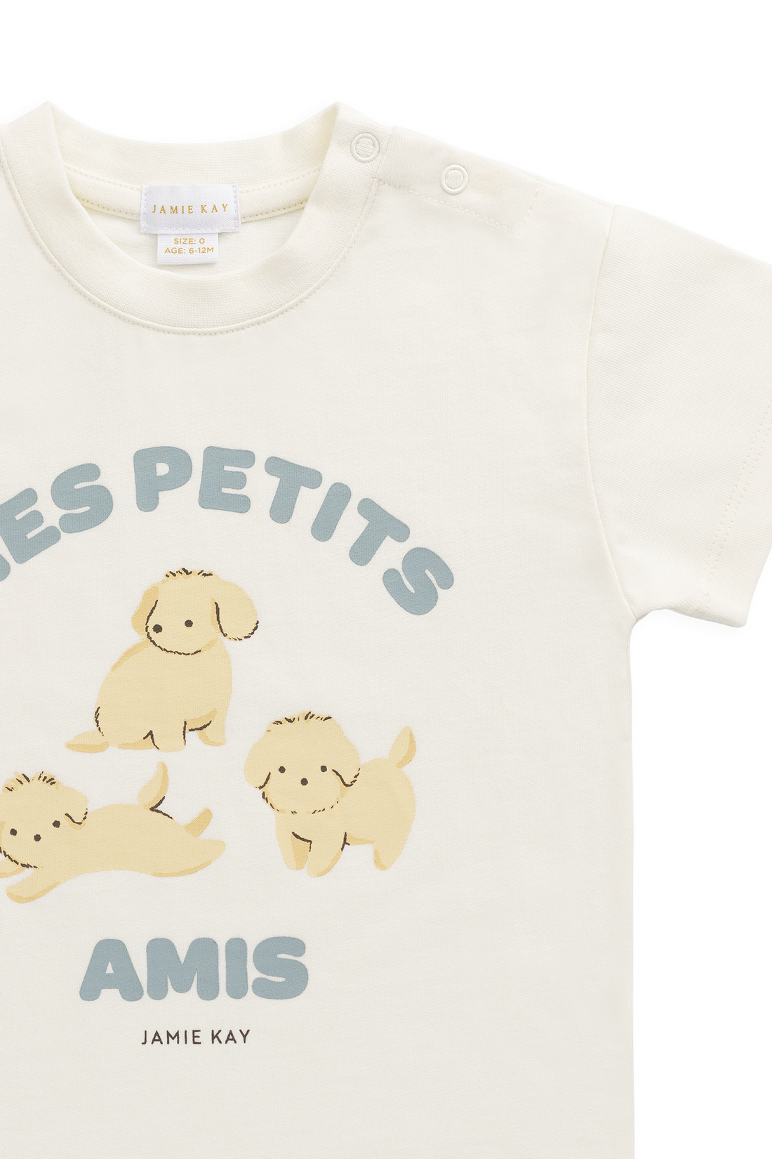 Organic Cotton Bjorn Tee - Pristine Childrens Top from Jamie Kay Australia