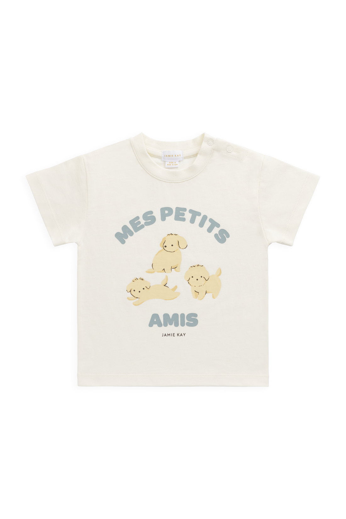 Organic Cotton Bjorn Tee - Pristine Childrens Top from Jamie Kay Australia