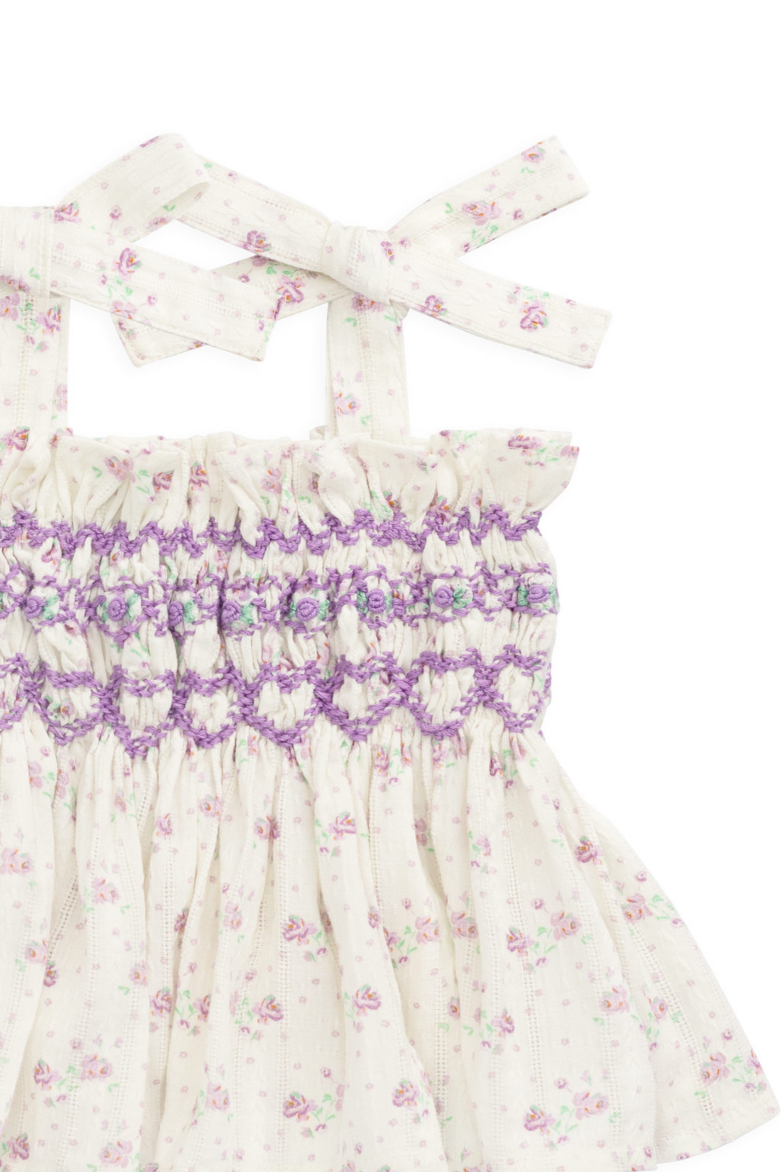 Organic Cotton Carine Top - Molly Lilac Childrens Top from Jamie Kay Australia