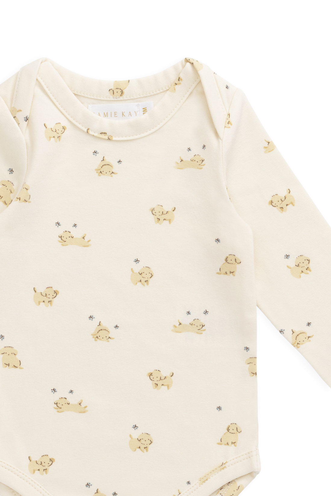 Organic Cotton Cassius Long Sleeve Bodysuit - Playful Honey Childrens Bodysuit from Jamie Kay Australia