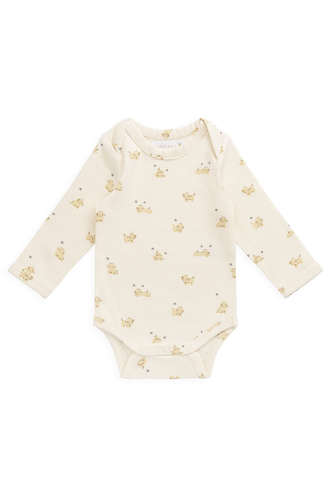 Organic Cotton Cassius Long Sleeve Bodysuit - Playful Honey Childrens Bodysuit from Jamie Kay Australia