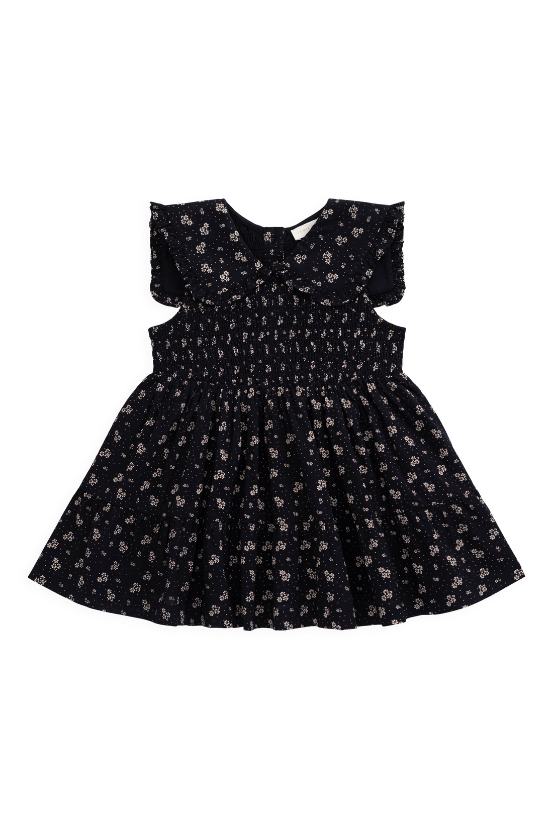 Organic Cotton Christabel Dress - Maisie Navy Childrens Dress from Jamie Kay Australia