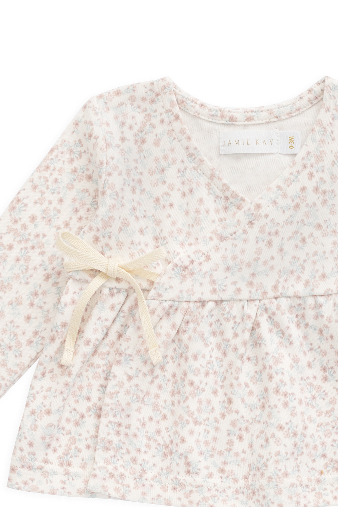 Organic Cotton Clemence Wrap Top - Posy Milk Childrens Top from Jamie Kay Australia