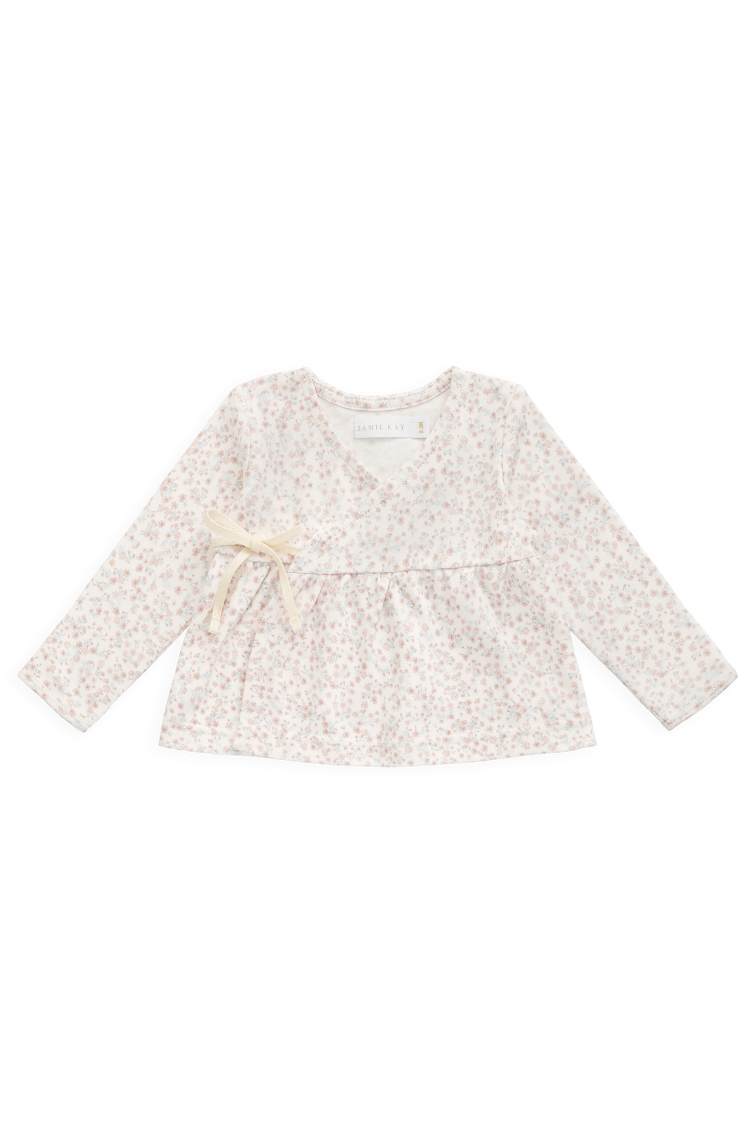 Organic Cotton Clemence Wrap Top - Posy Milk Childrens Top from Jamie Kay Australia