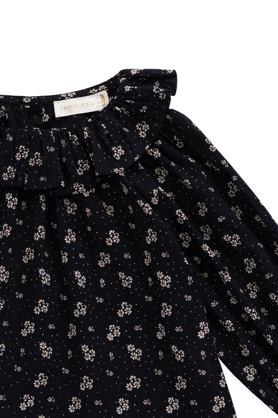 Organic Cotton Dominique Top - Maisie Navy Childrens Top from Jamie Kay Australia