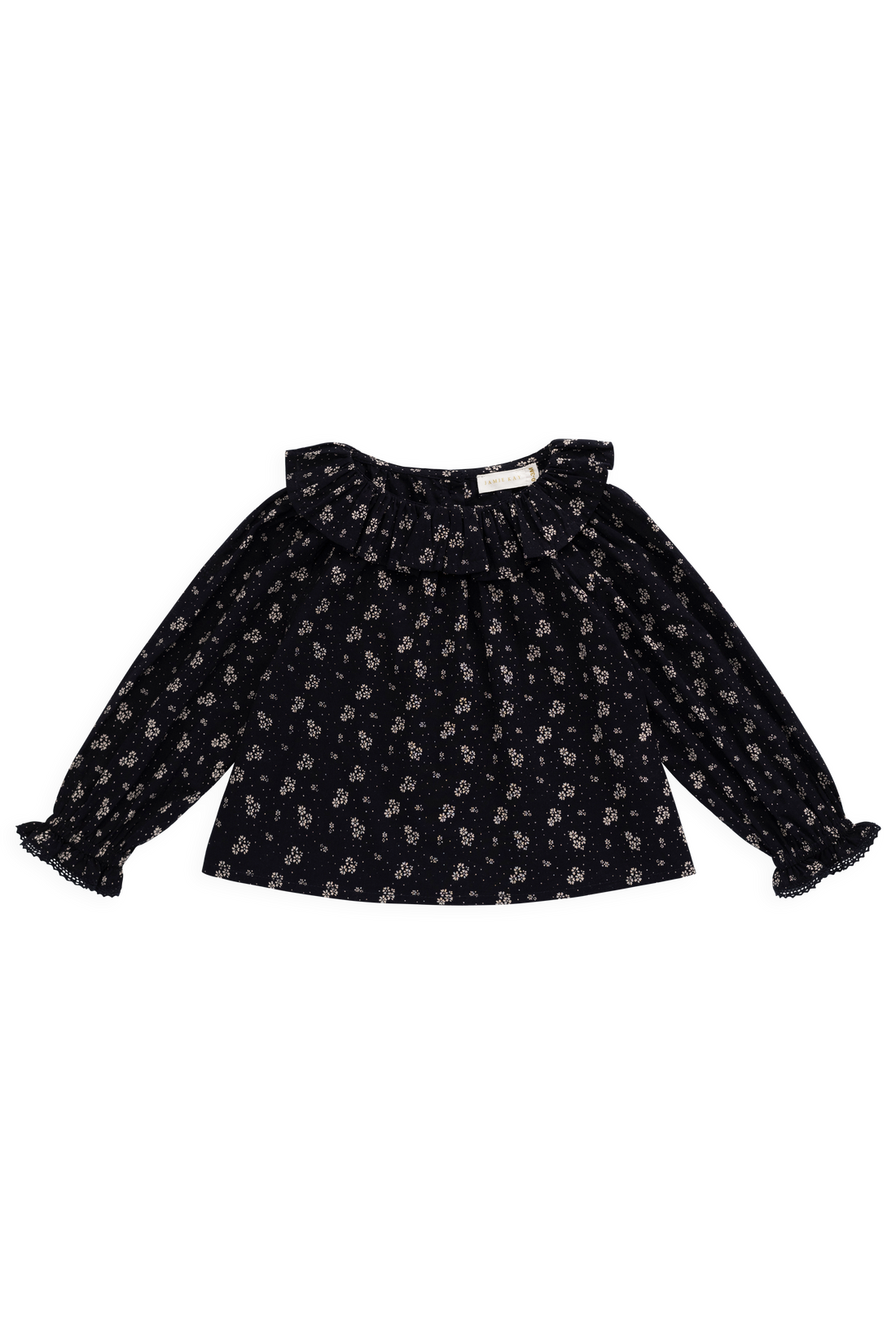 Organic Cotton Dominique Top - Maisie Navy Childrens Top from Jamie Kay Australia