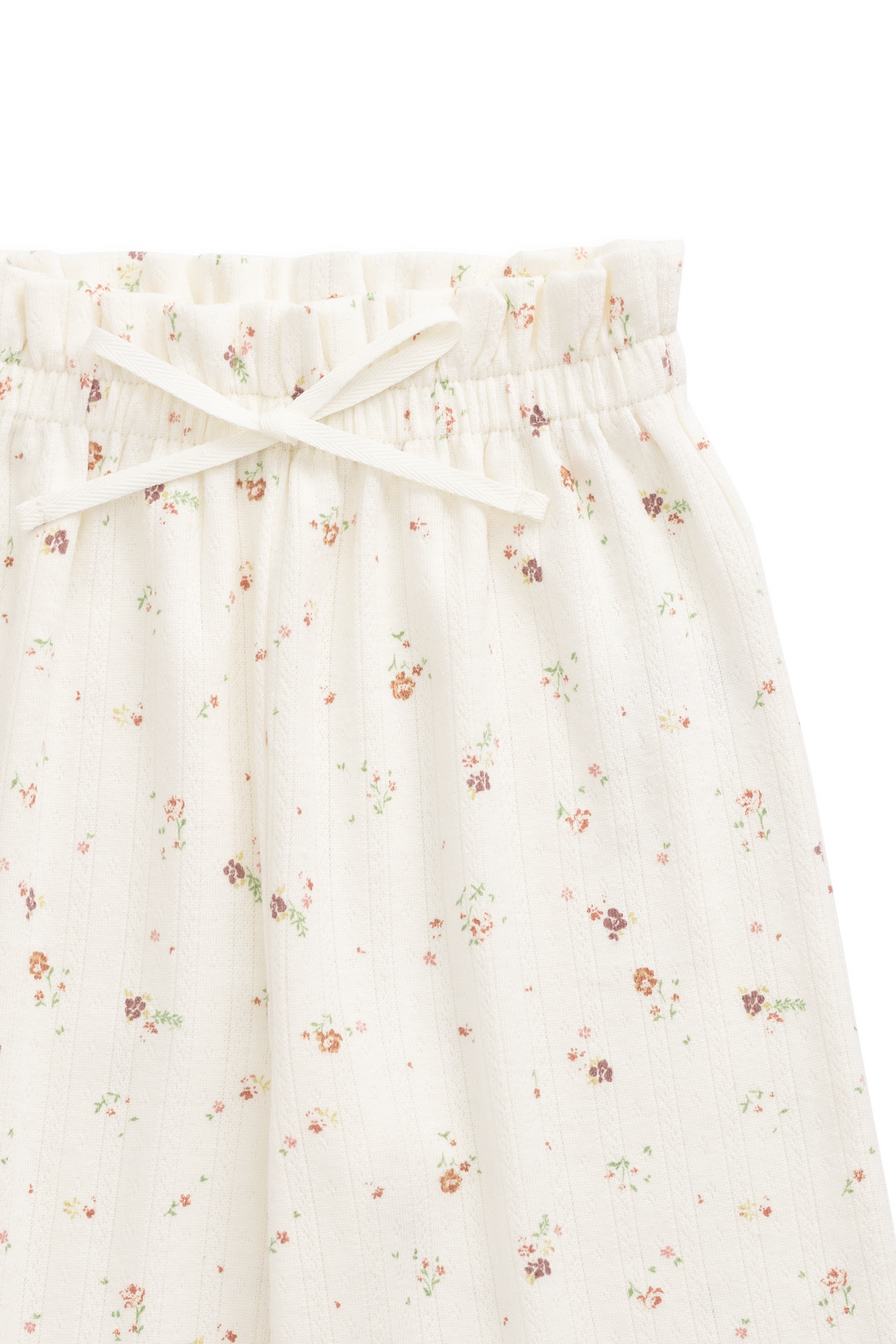 Organic Cotton Pointelle Carine Pant - Eloise Egret Childrens Pant from Jamie Kay Australia