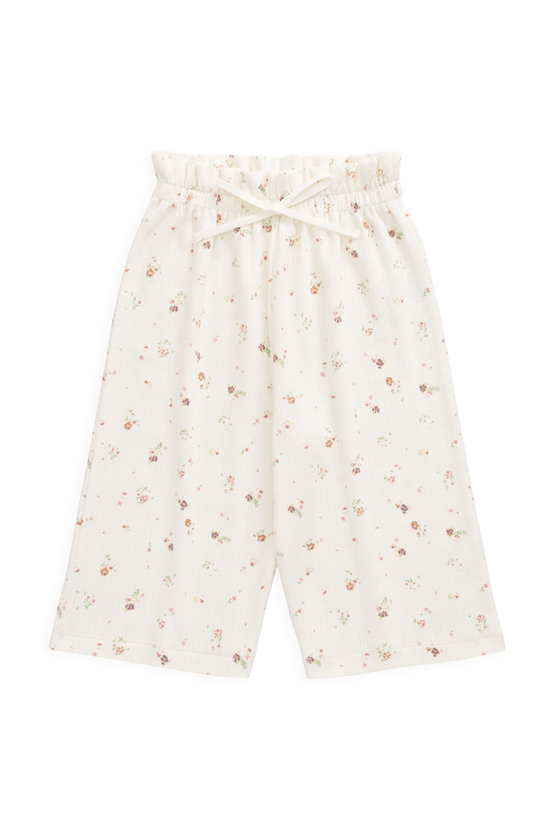 Organic Cotton Pointelle Carine Pant - Eloise Egret Childrens Pant from Jamie Kay Australia