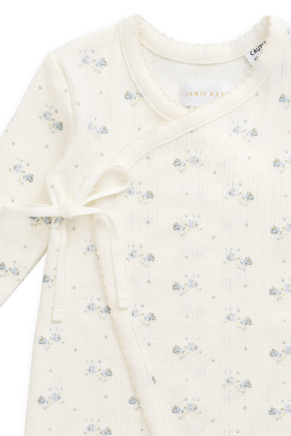 Organic Cotton Pointelle Estelle Onepiece - Molly Blue Childrens Onepiece from Jamie Kay Australia
