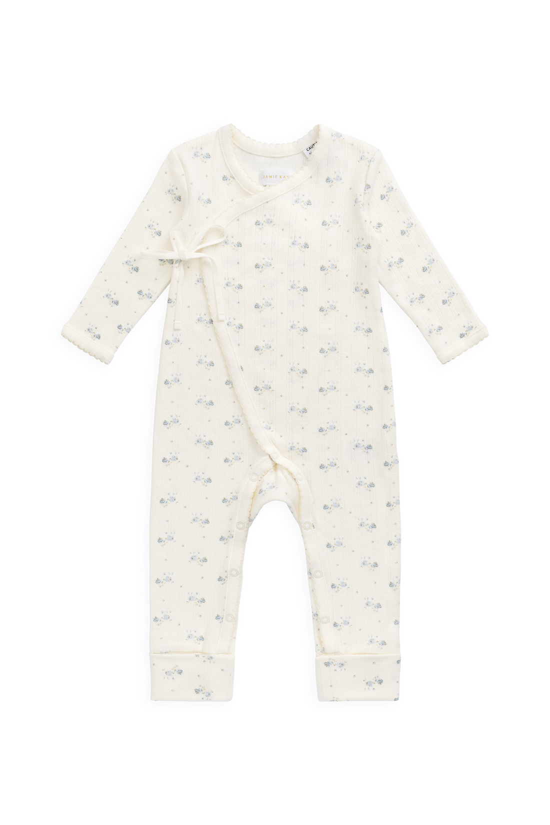 Organic Cotton Pointelle Estelle Onepiece - Molly Blue Childrens Onepiece from Jamie Kay Australia