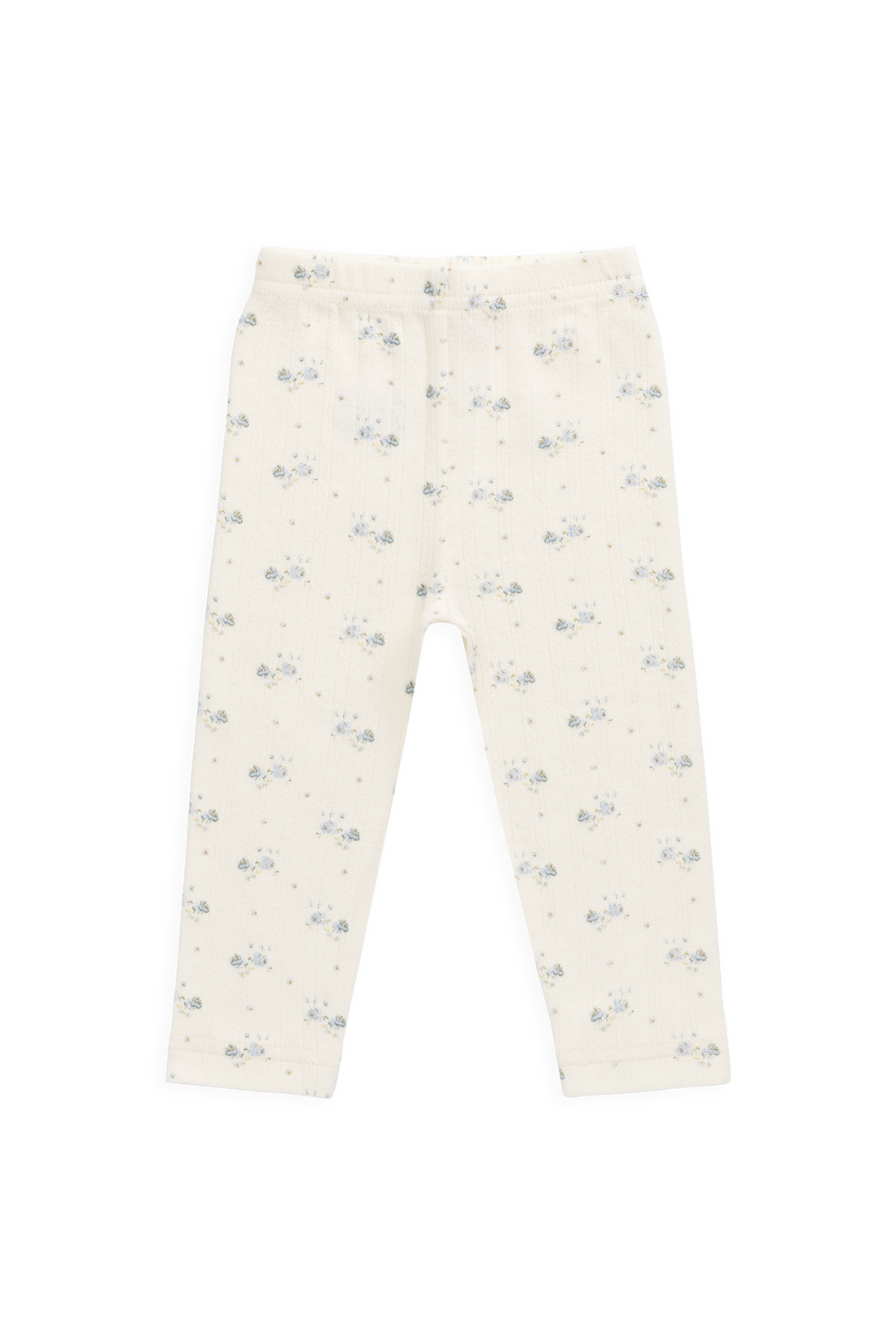 Organic Cotton Pointelle Everyday Legging - Molly Blue Childrens Legging from Jamie Kay Australia