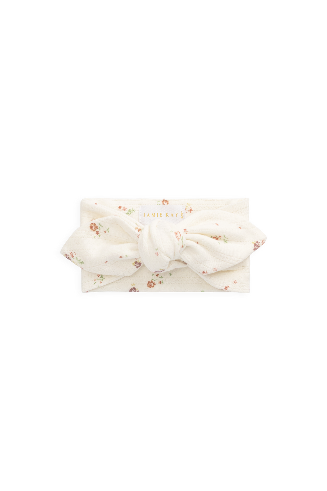 Organic Cotton Pointelle Headband - Eloise Egret Childrens Headband from Jamie Kay Australia