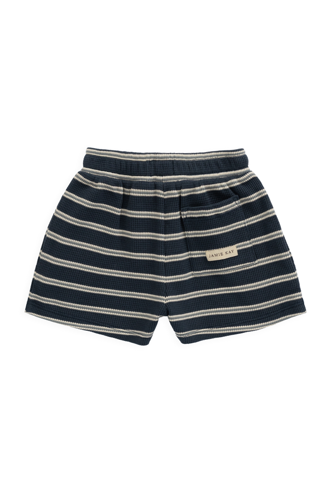 Organic Cotton Waffle Leith Short - Dreamer Stripe Captain Childrens Short from Jamie Kay Australia