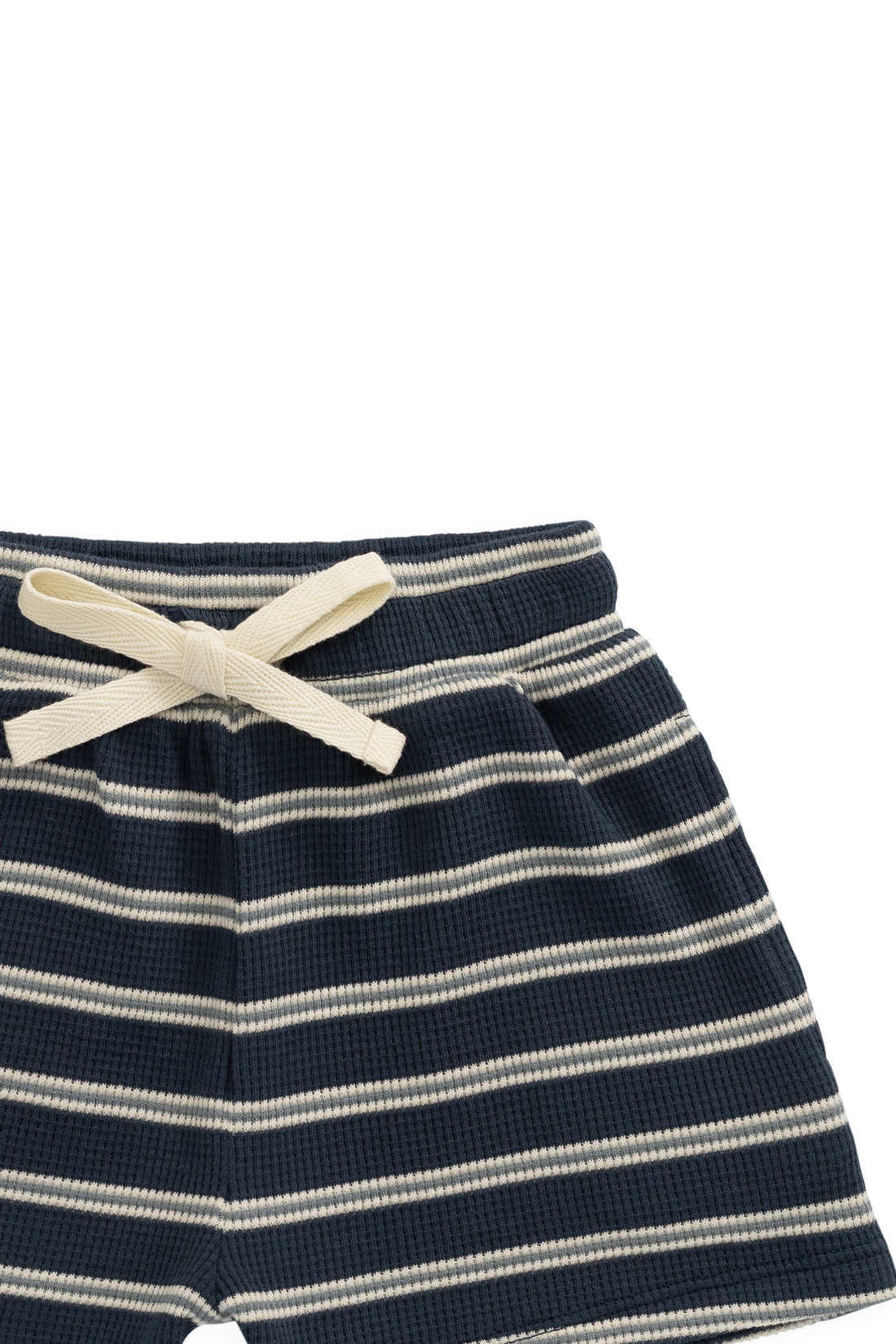 Organic Cotton Waffle Leith Short - Dreamer Stripe Captain Childrens Short from Jamie Kay Australia