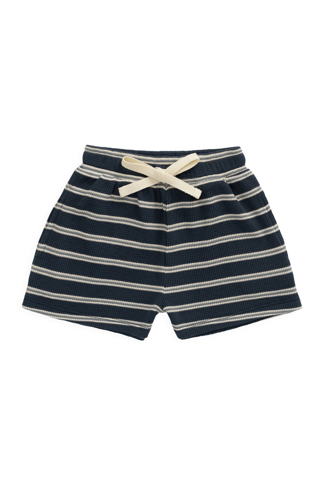 Organic Cotton Waffle Leith Short - Dreamer Stripe Captain Childrens Short from Jamie Kay Australia