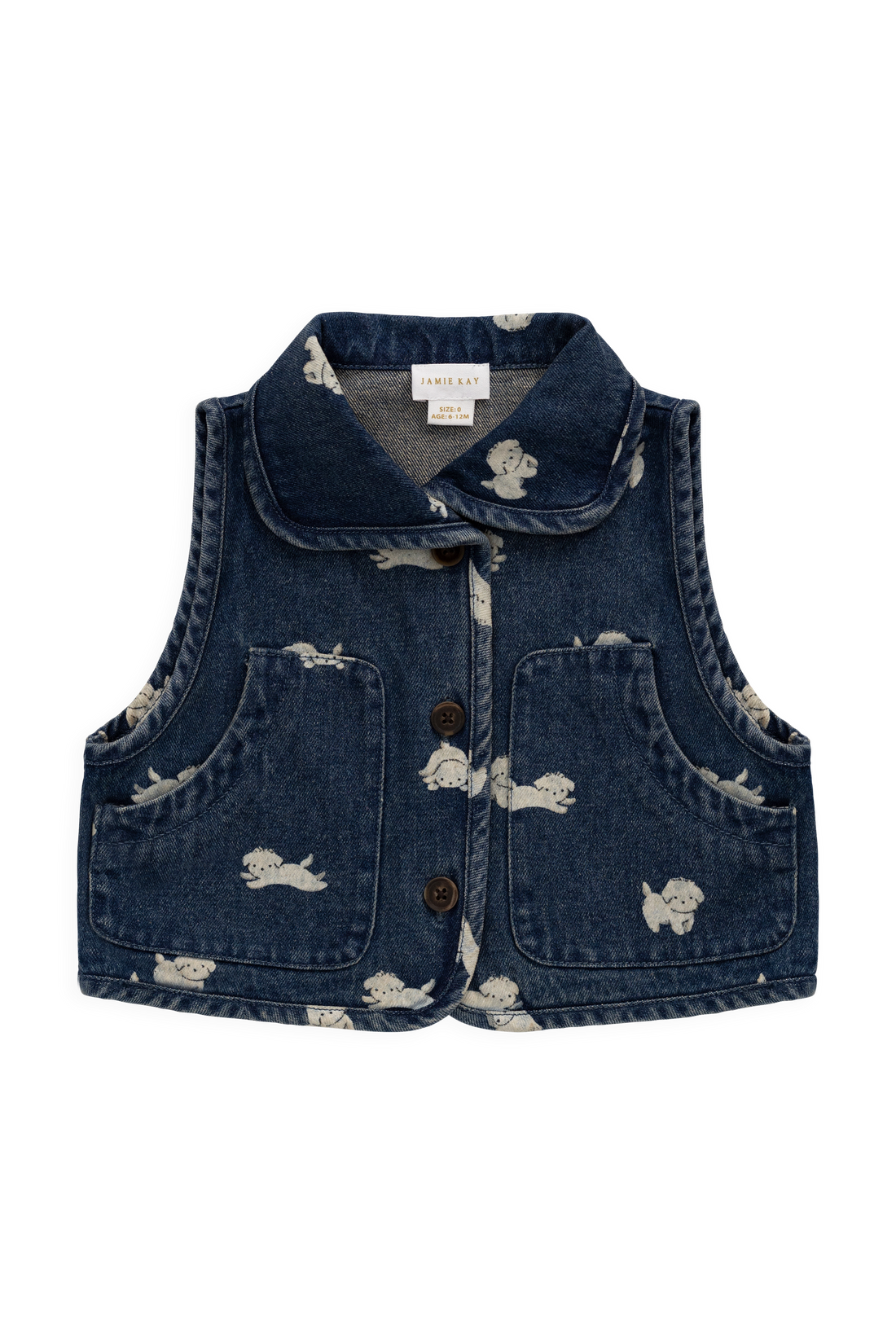 Sutton Denim Vest - Finnegan Denim Childrens Vest from Jamie Kay Australia