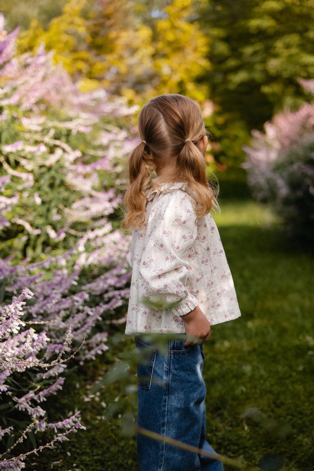 Organic Cotton Beatrice Top - Molly Lilac Childrens Top from Jamie Kay Australia