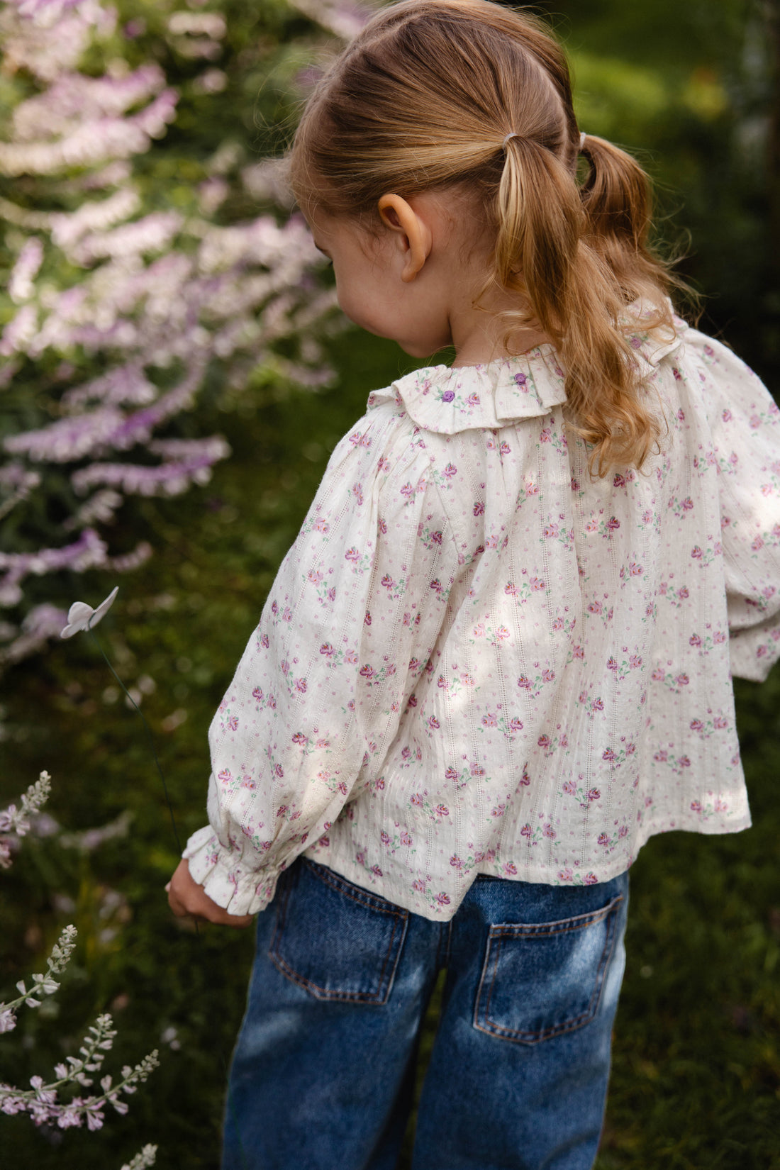 Organic Cotton Beatrice Top - Molly Lilac Childrens Top from Jamie Kay Australia