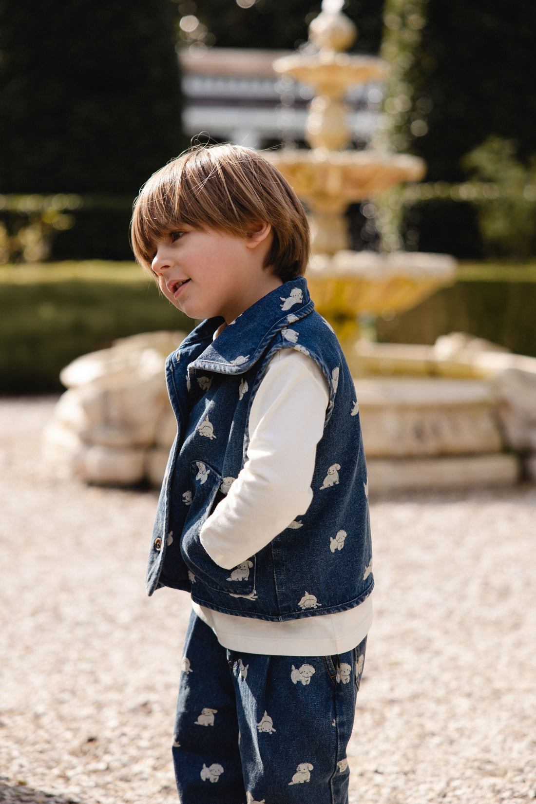 Sutton Denim Vest - Finnegan Denim Childrens Vest from Jamie Kay Australia