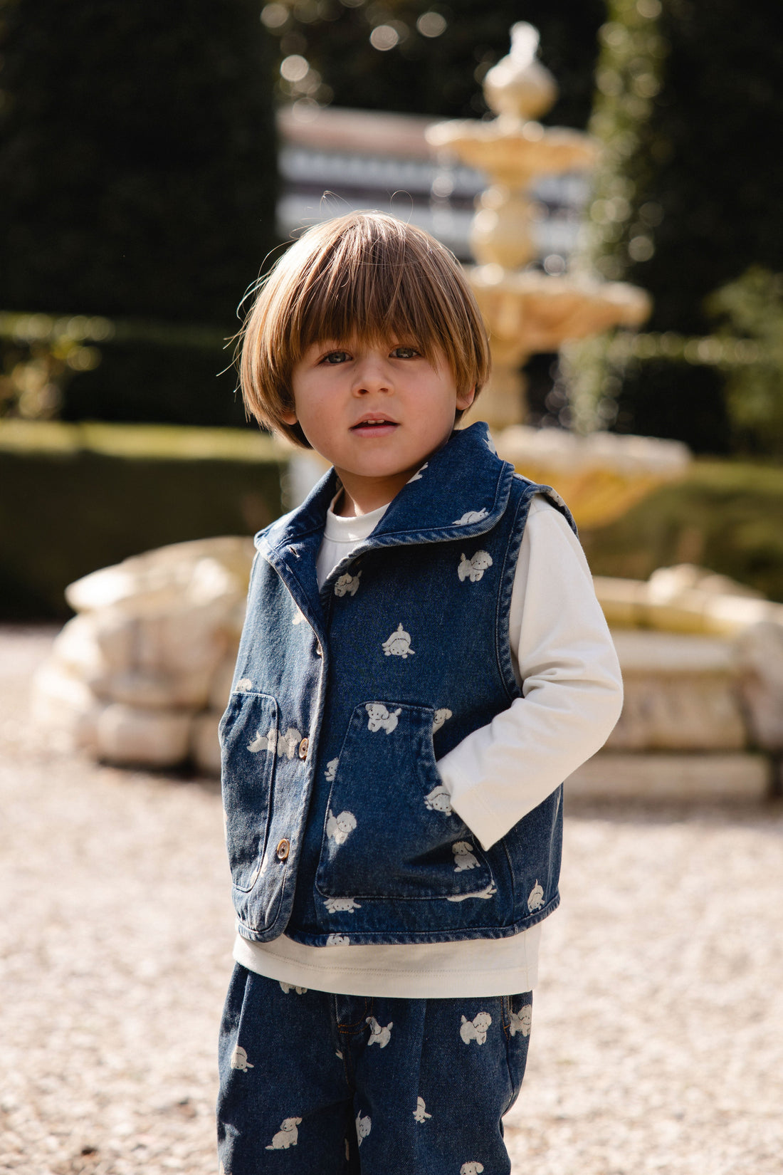 Sutton Denim Vest - Finnegan Denim Childrens Vest from Jamie Kay Australia