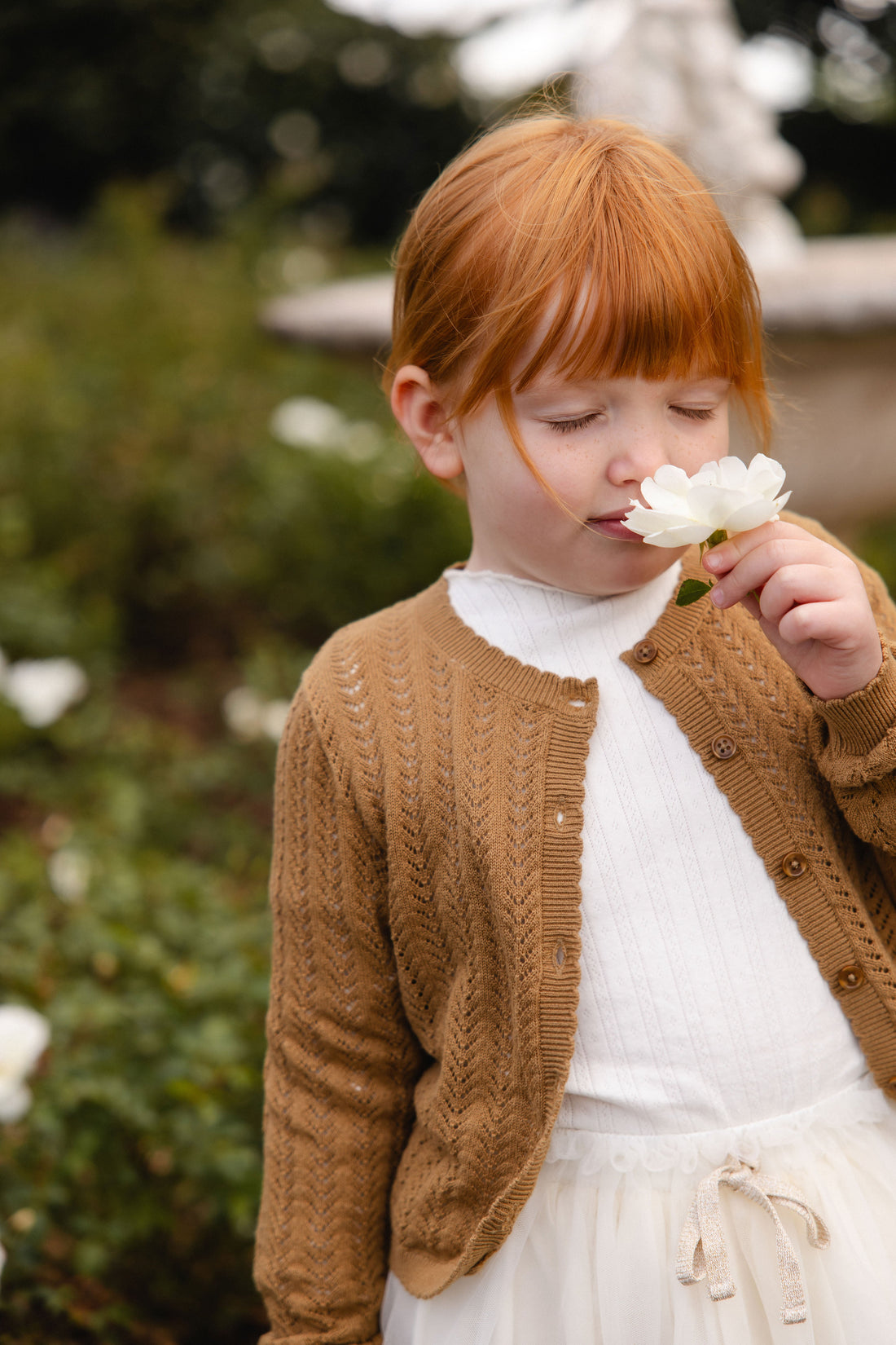 Maxine Knitted Cardigan - Antique Bronze Childrens Cardigan from Jamie Kay Australia