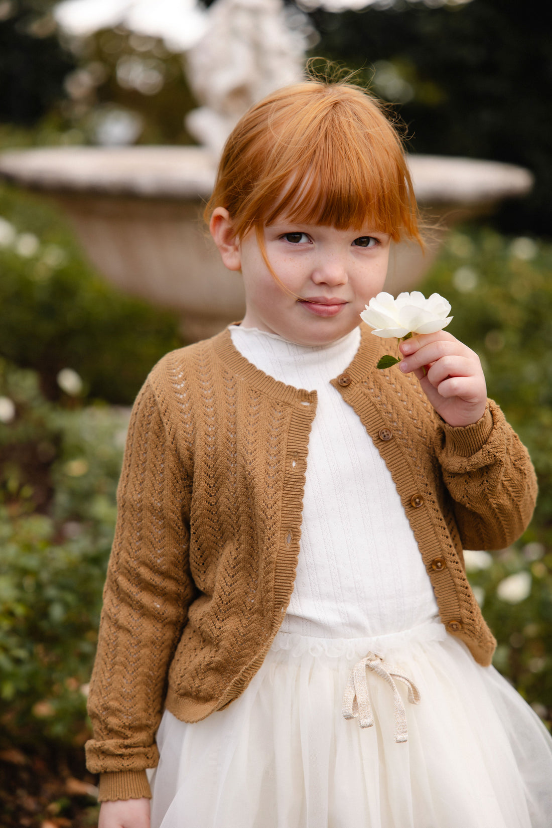Maxine Knitted Cardigan - Antique Bronze Childrens Cardigan from Jamie Kay Australia