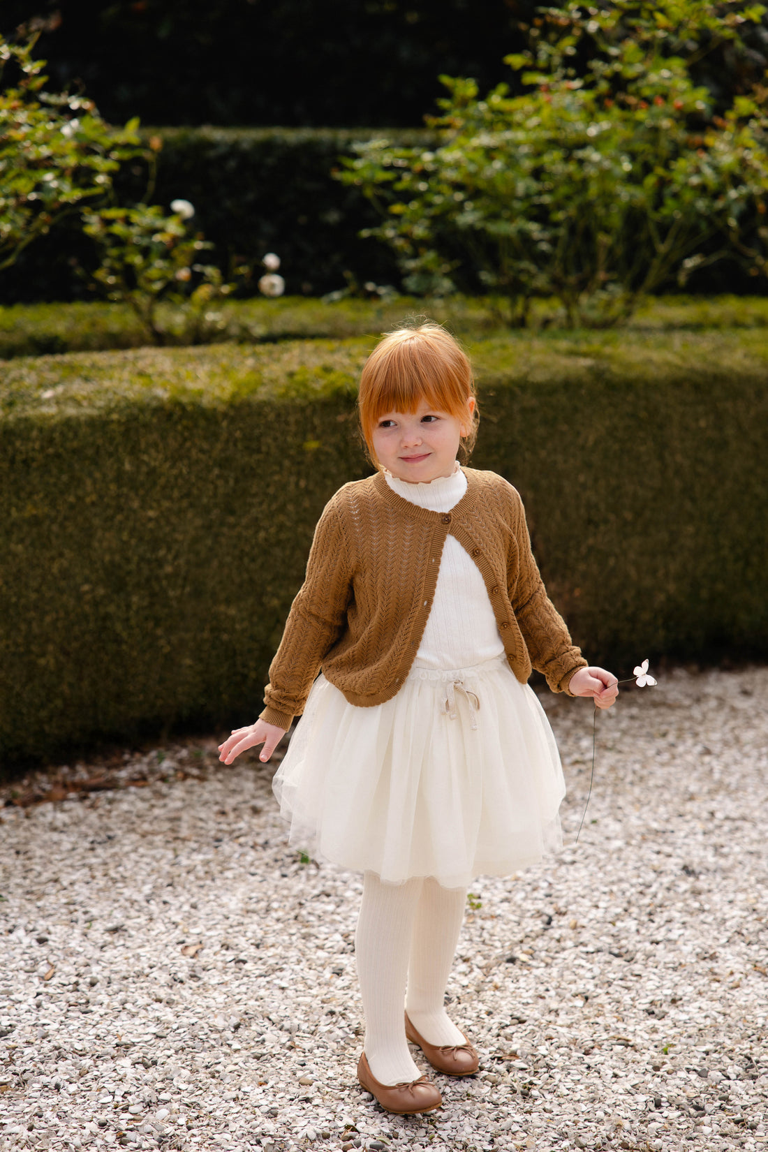 Maxine Knitted Cardigan - Antique Bronze Childrens Cardigan from Jamie Kay Australia