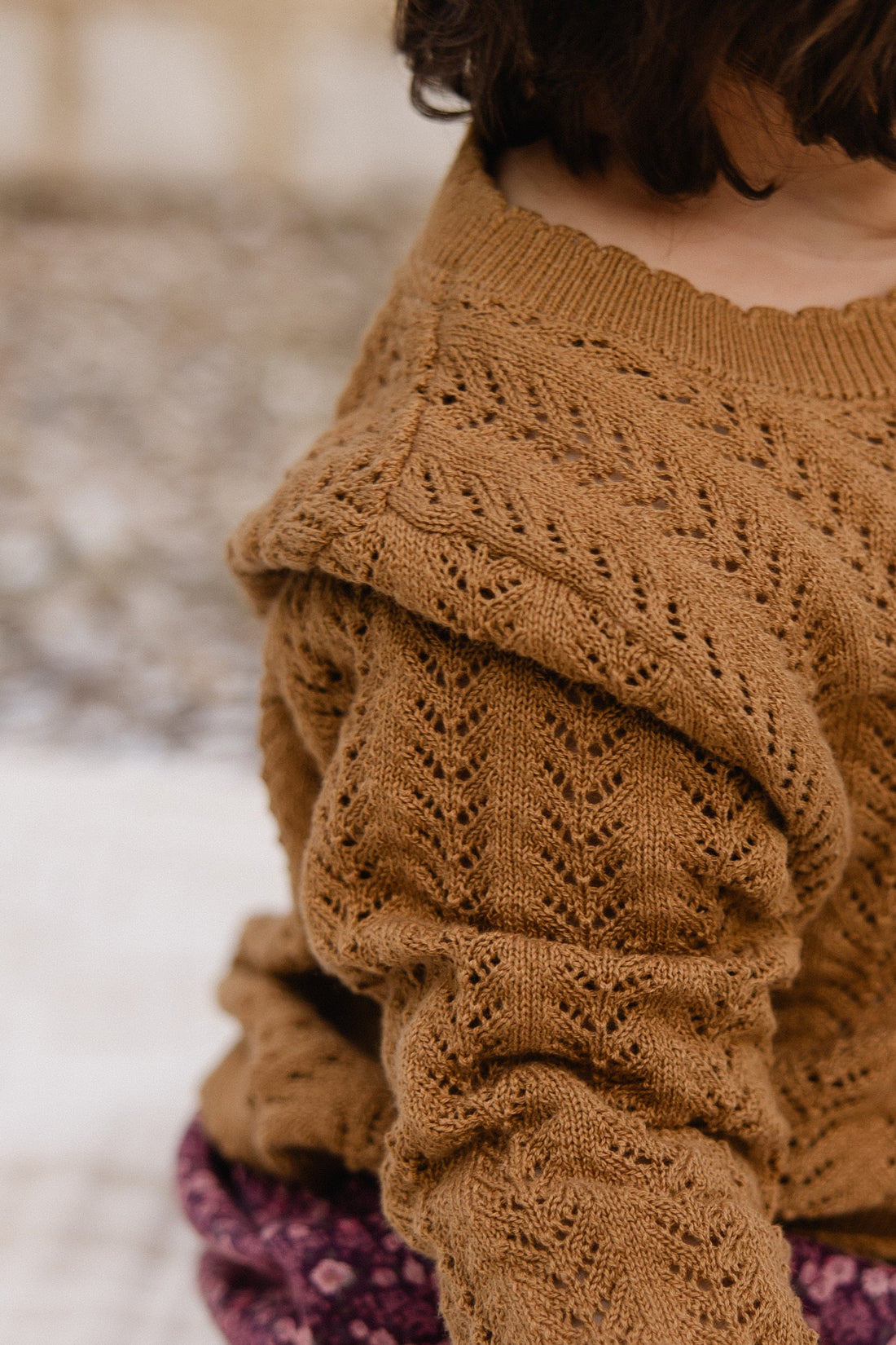 Maxine Knitted Cardigan - Antique Bronze Childrens Cardigan from Jamie Kay Australia