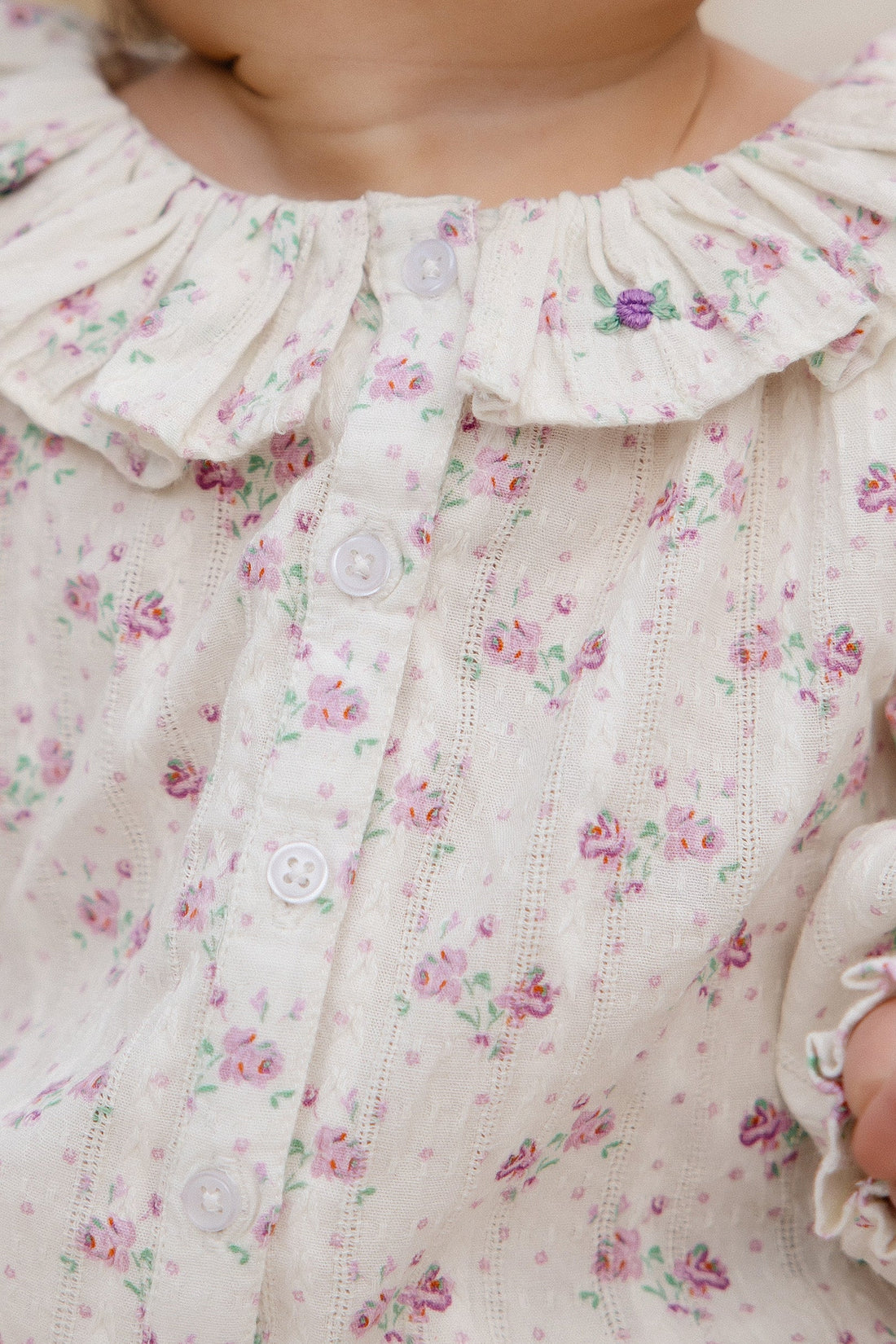 Organic Cotton Beatrice Top - Molly Lilac Childrens Top from Jamie Kay Australia