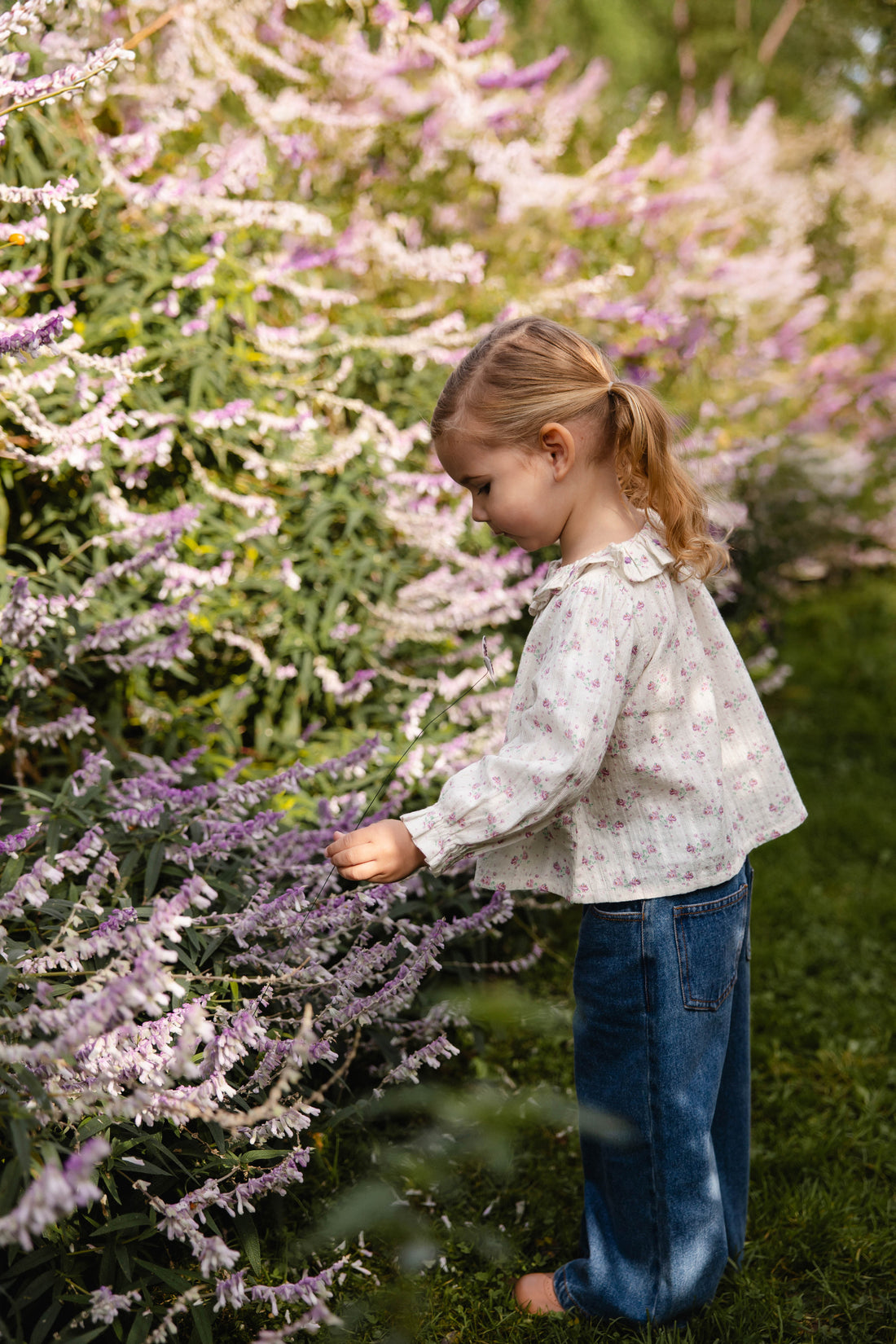 Organic Cotton Beatrice Top - Molly Lilac Childrens Top from Jamie Kay Australia
