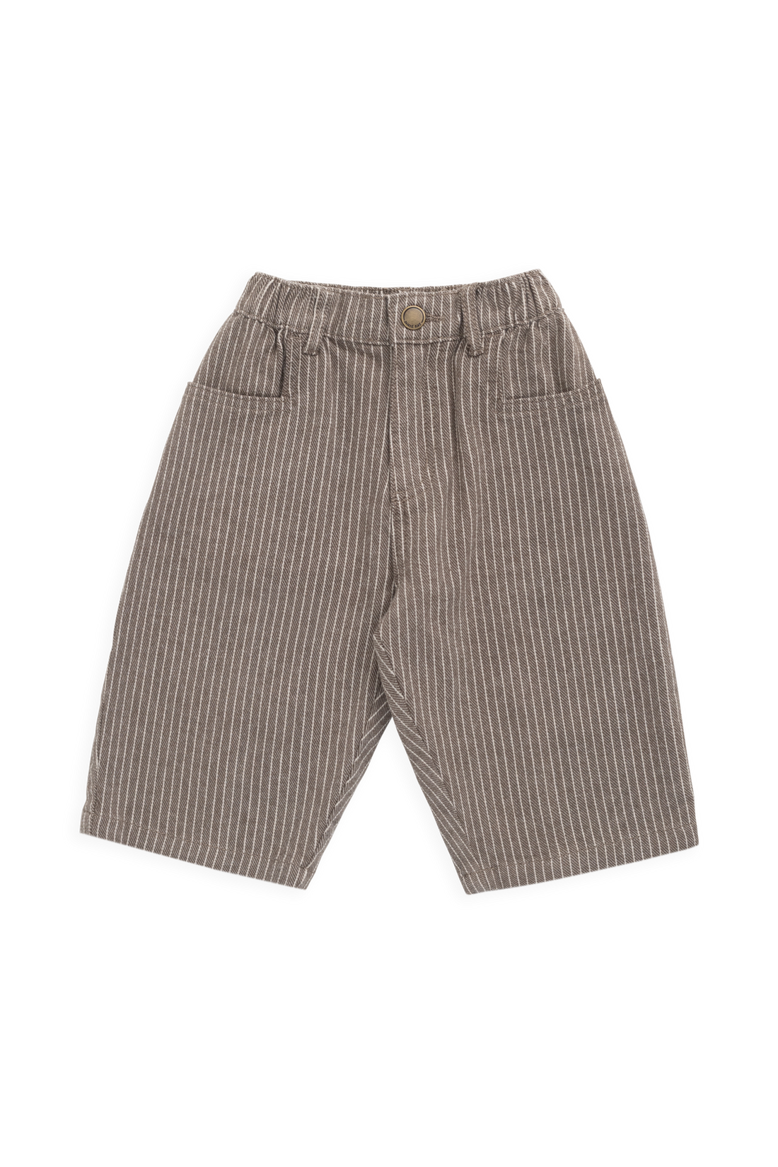 Abel Pant - Mini Pinstripe Cassava / Iroko Childrens Pant from Jamie Kay Australia